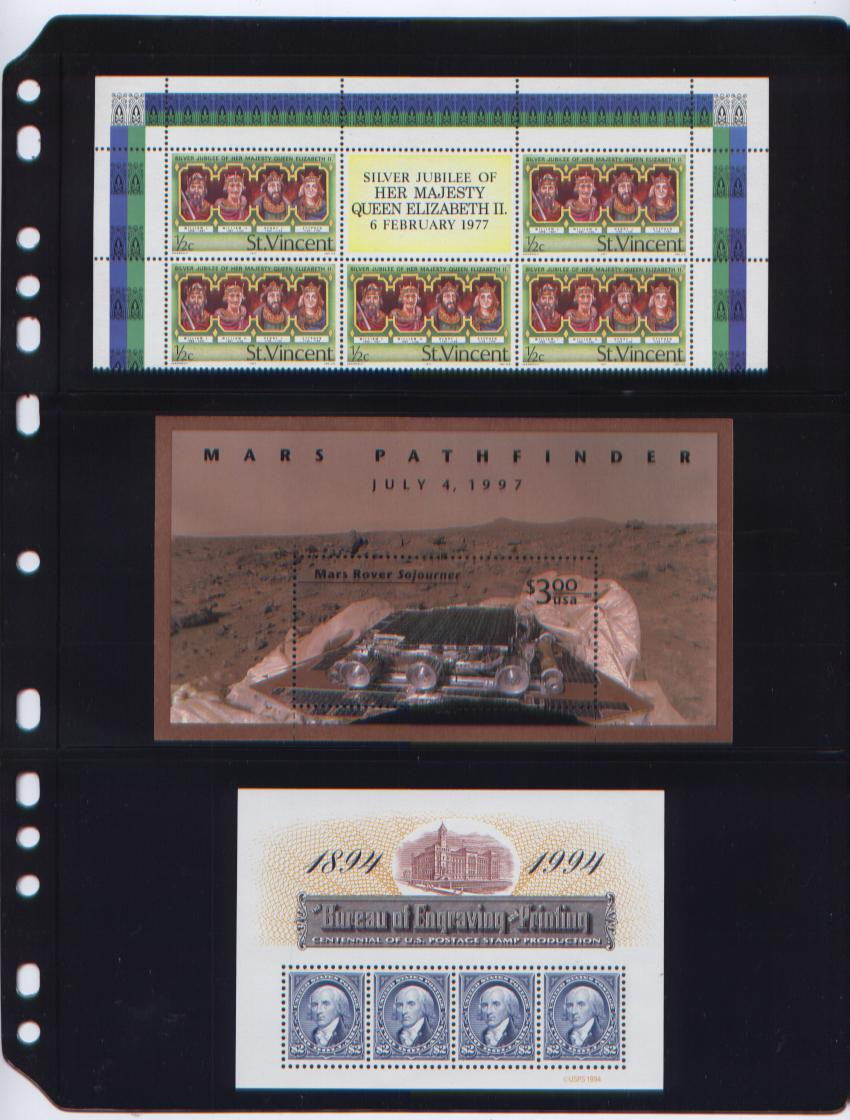 **ANCHOR 5 New Stock Pages 3S (3- rows) Sheets - (Black sheets) / Double Sided.