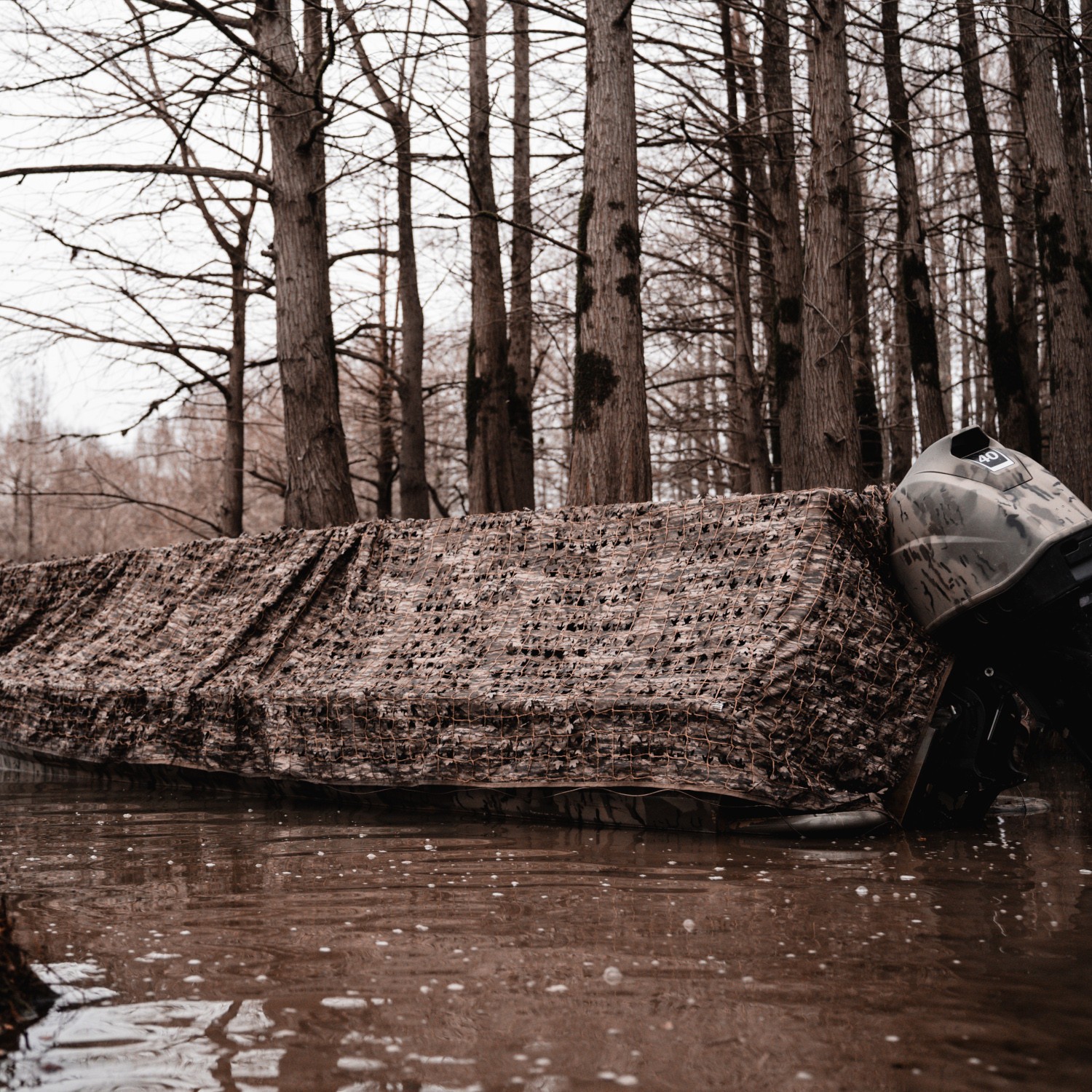 Avery Quick-Set Boat Blind Camo Netting for Q/S Duck Boat Blind Kit