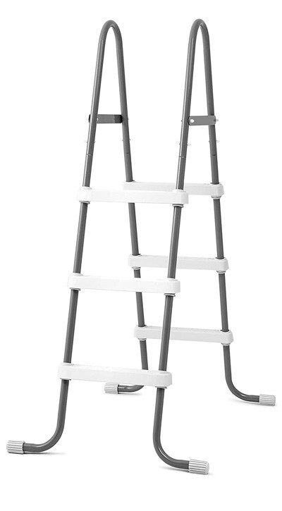 Intex 42" Above Ground Steel Frame Ladder For Inflatable Swimming Pool - 28065E