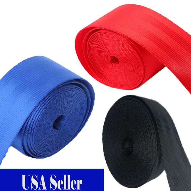 5/10 Yards 2" 5cm Seat-belt Blue Red Green Black Polyester Webbing Strap Repair