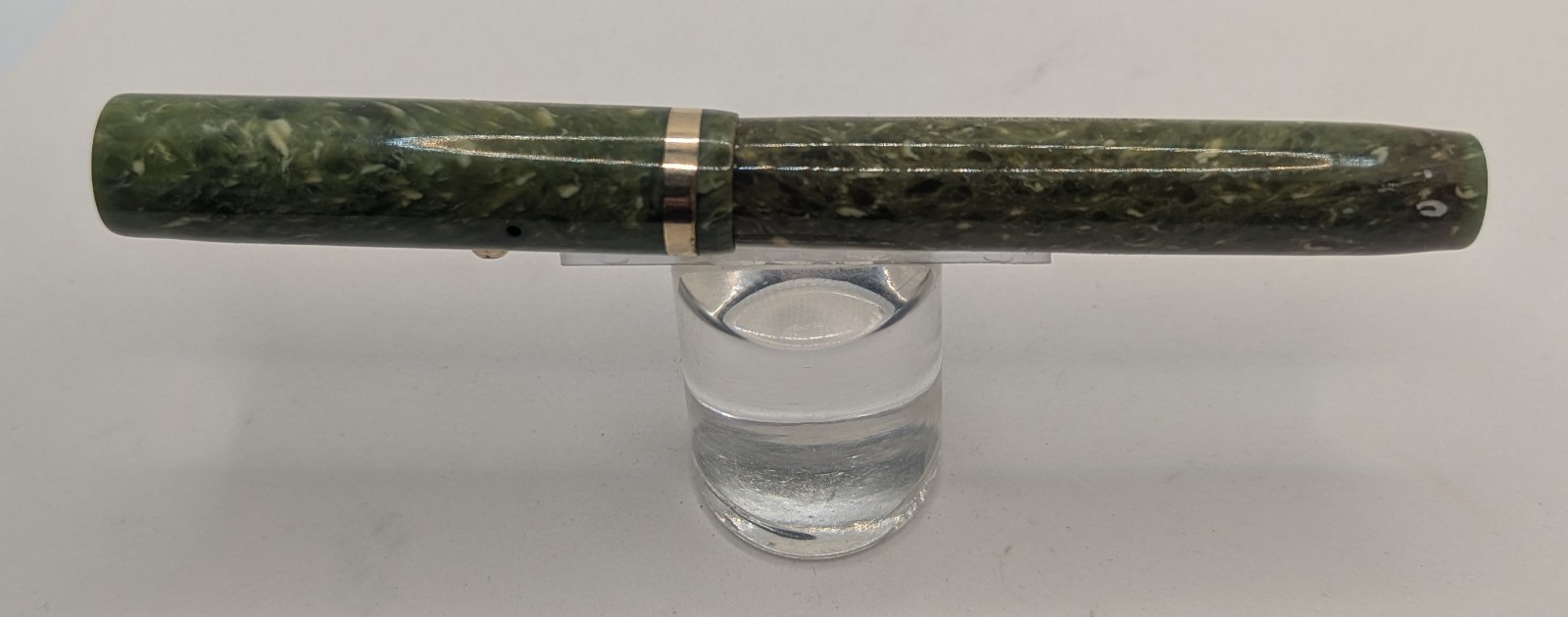 1920's Sheaffer Jade Green Senior Flattop Fountain Pen Large 14K Lifetime Nib