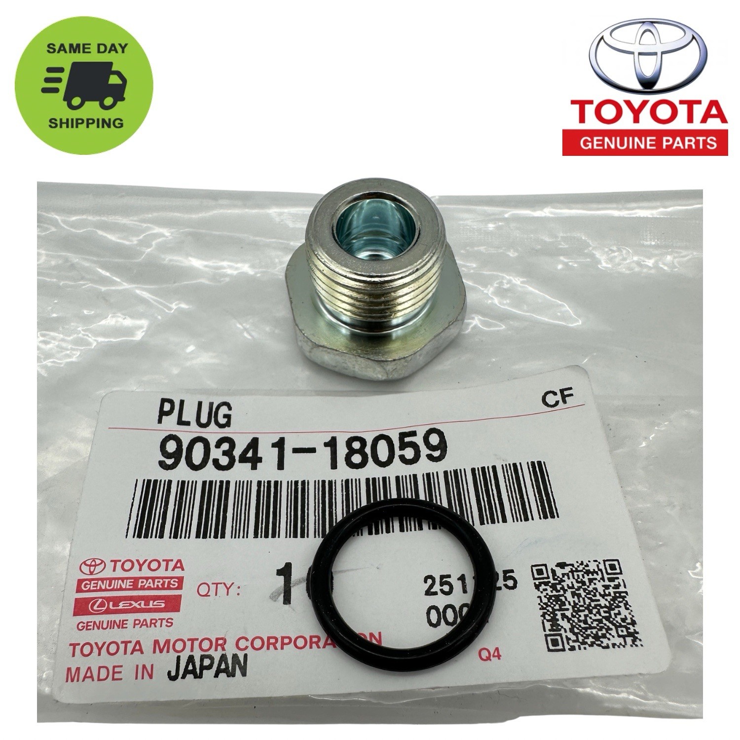 GENUINE TOYOTA 4RUNNER FJ TACOMA IS350 GX TRANSMISSION OIL FILL PLUG WITH O-RING