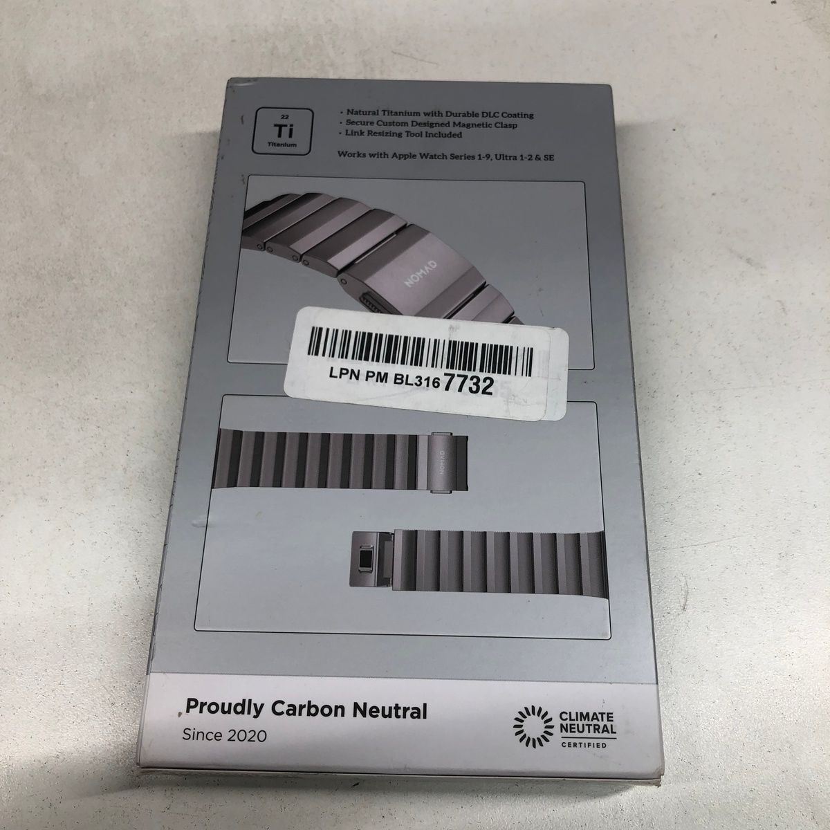 Nomad Titanium Band For 44/45/49MM Apple Watch / Ultra / 2 / 3 - NEW Never used