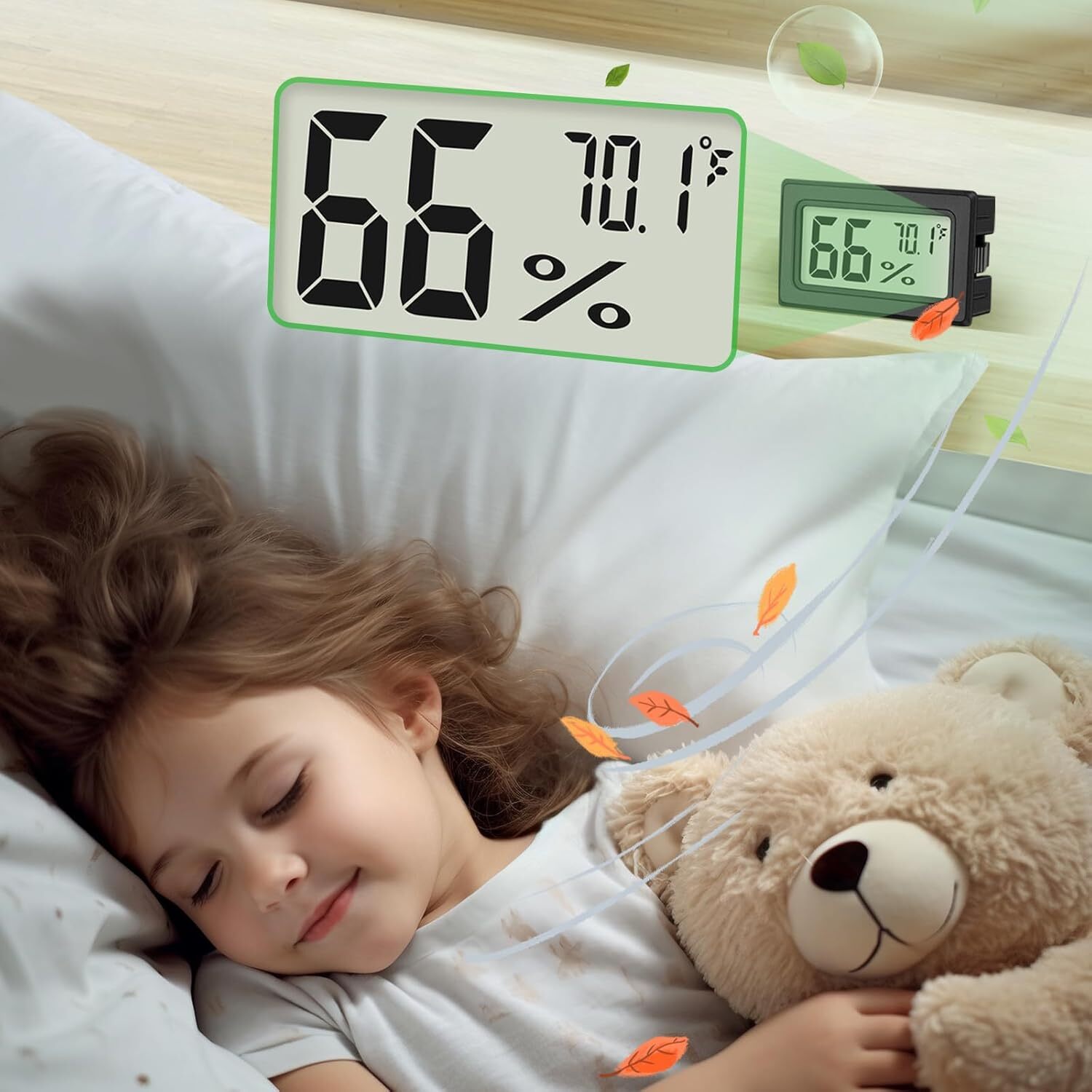 Mini Digital LCD Thermometer Hygrometer Humidity Temperature Meter Indoor Tester