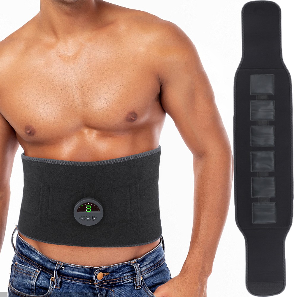 Electric EMS Abdominal Muscle Toning Trainer ABS Stimulator Toner Fitness Belt