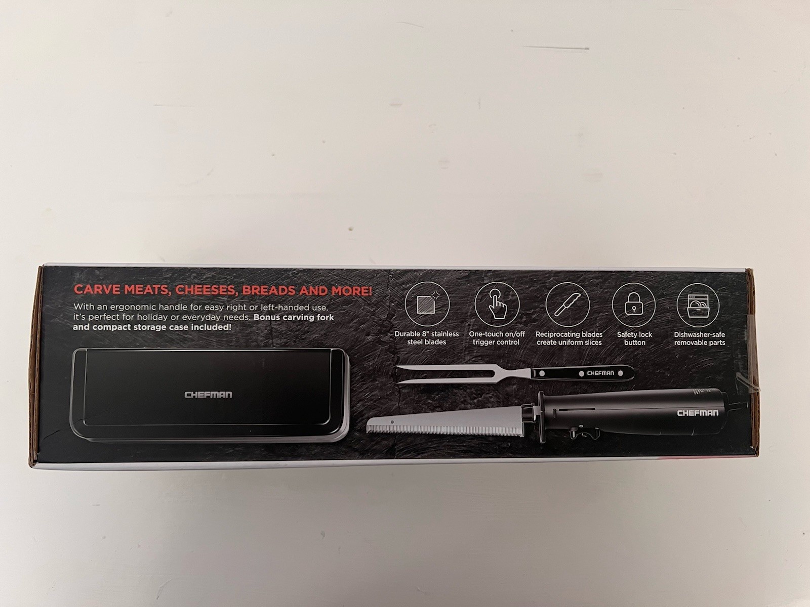 Electric Knife for Carving Meats, Poultry, Bread, Crafting