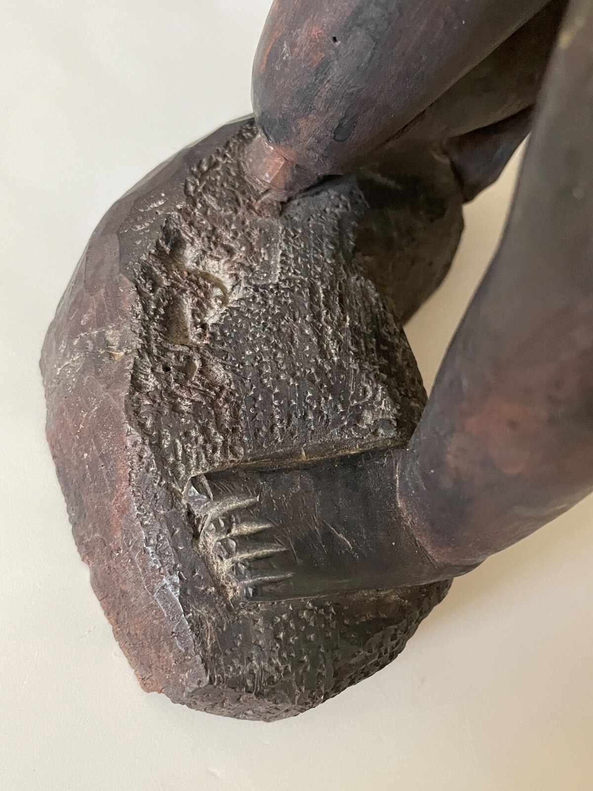 African Nigerian Yoruba large hand carved wood female woman figurine statue 19"