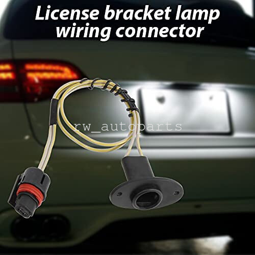 2x Rear License Plate Light Wire Harness Socket For 94-01 Dodge Ram 1500 2500