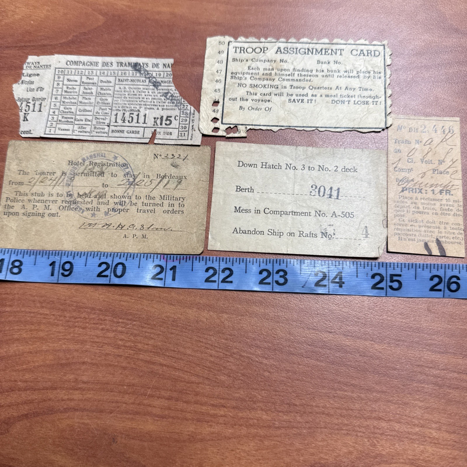 WWI US Archive Of Liberty Passes And Paper Used During Liberty P238