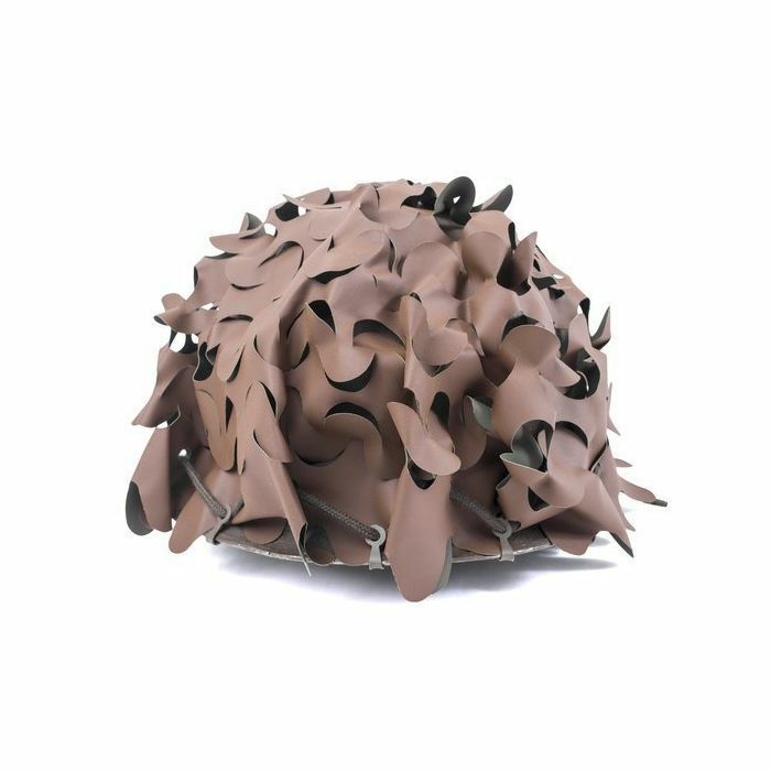 Authentic French Army Woodland Camo Helmet Net Cover Reversible Salade leaf