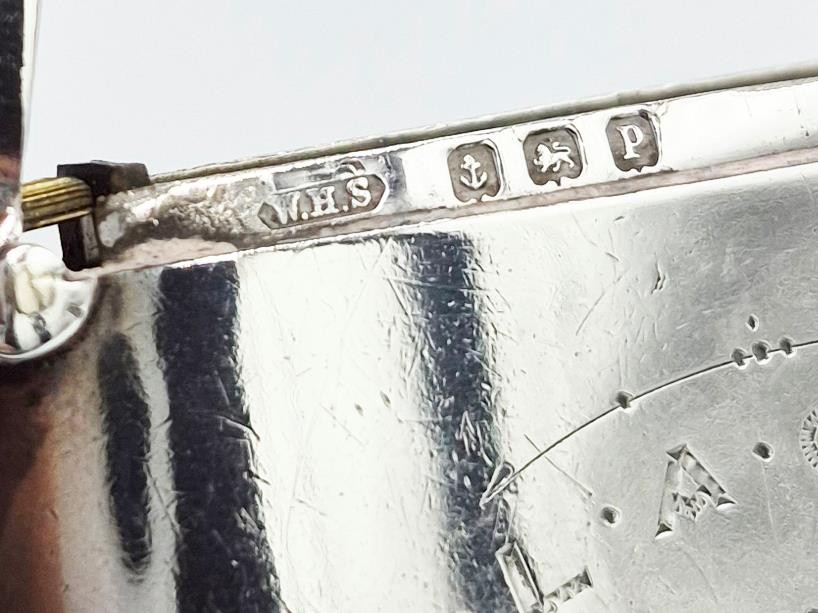 ANTIQUE STERLING SILVER LIVERPOOL - CARLISLE LARGE VESTA CASE Birmingham 1914