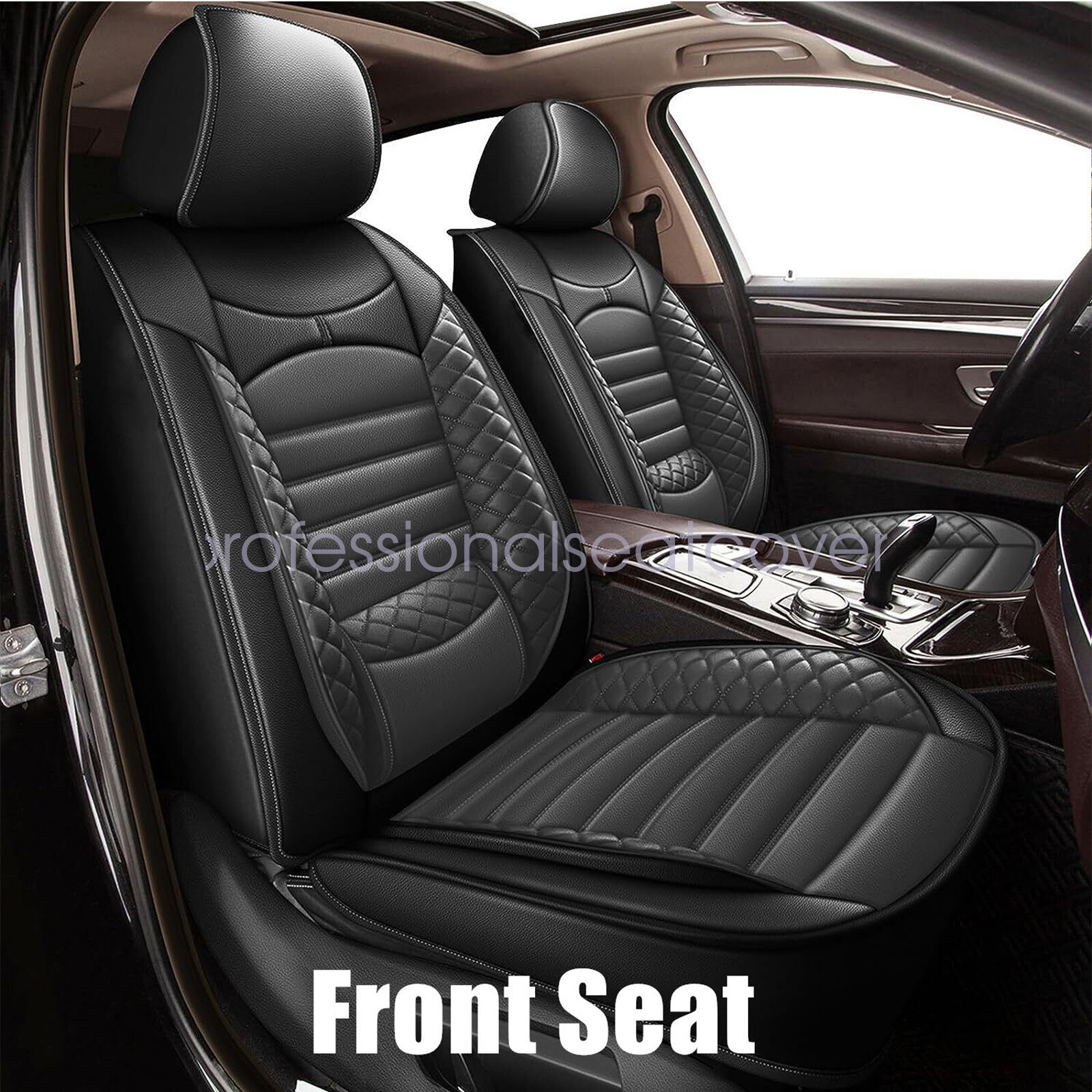 For 2007-2023 Jeep Wrangler Leather Seat Covers Protector 5-Sits Full Set