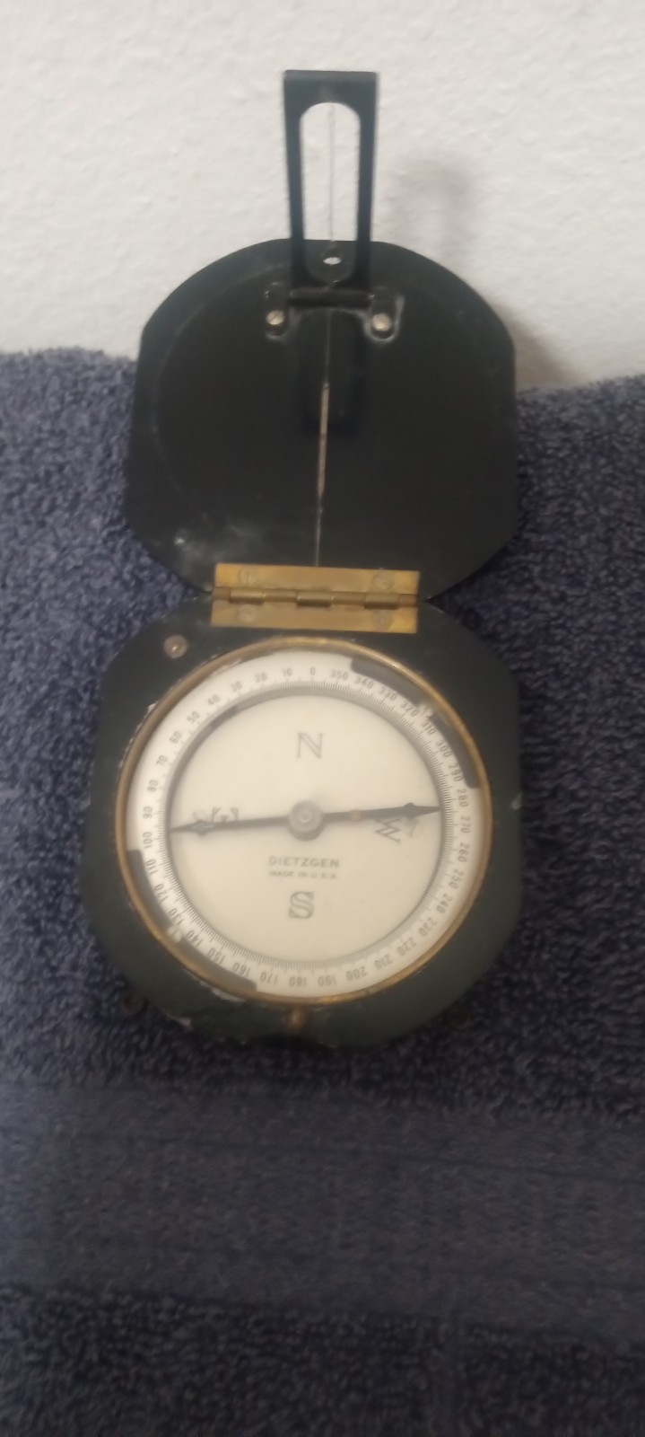 Vintage Dietzgen Surveying Compass Coast & Geodetic Survey With Leather Case