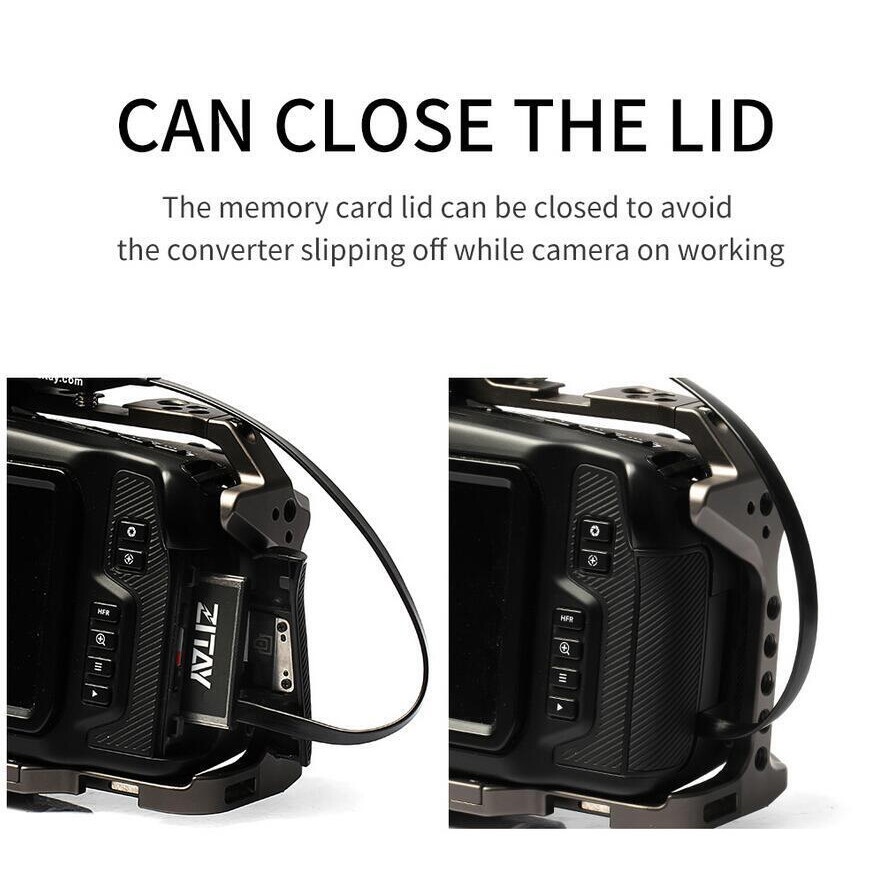 ZITAY CFAST TO SSD SATA M2 Card Coupler Adapter Fit For BMPCC 4K 6K ZCAM E2