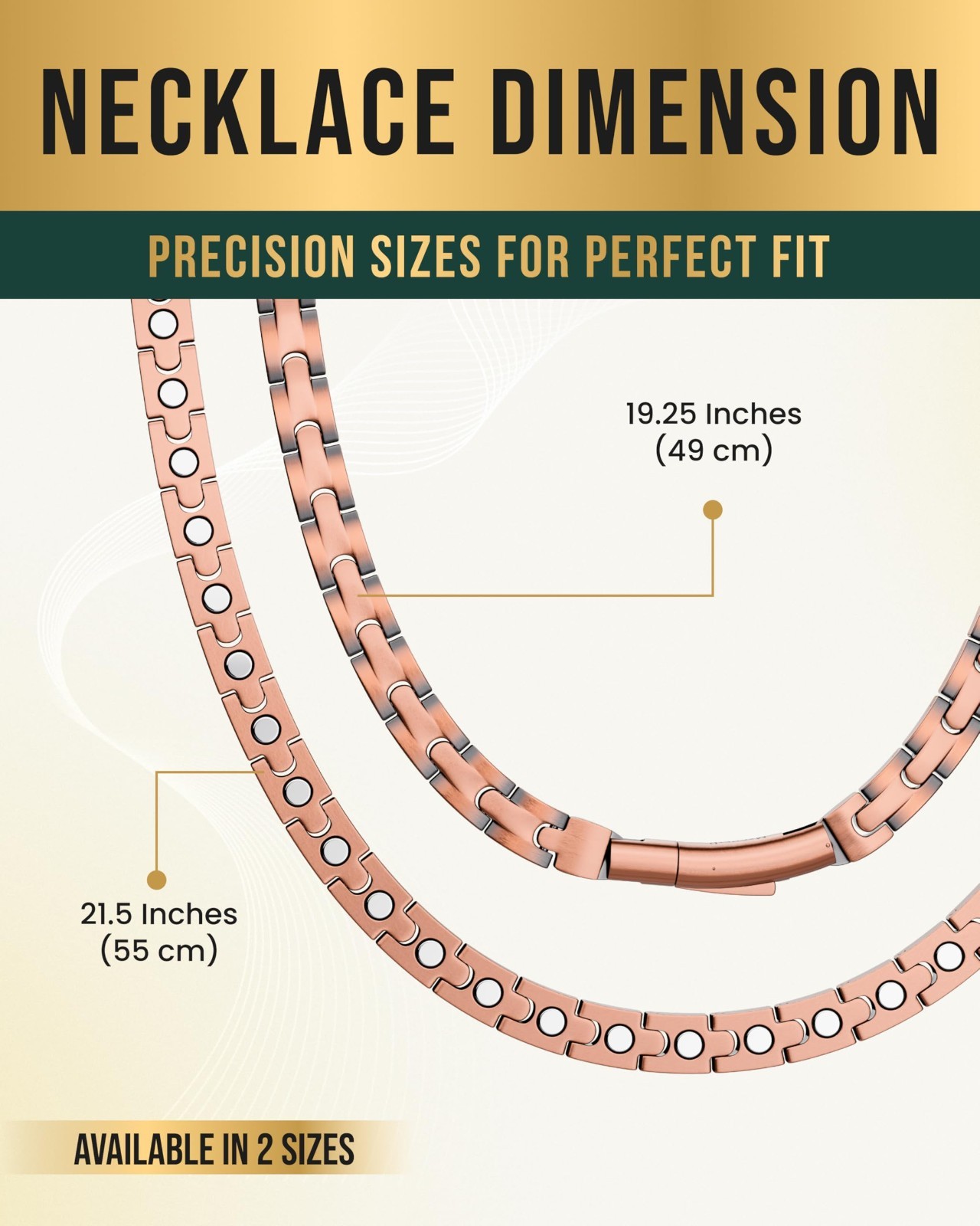 MagnetRX Copper Magnetic Necklace Ultra Strength Magnetic Copper Necklace Unisex