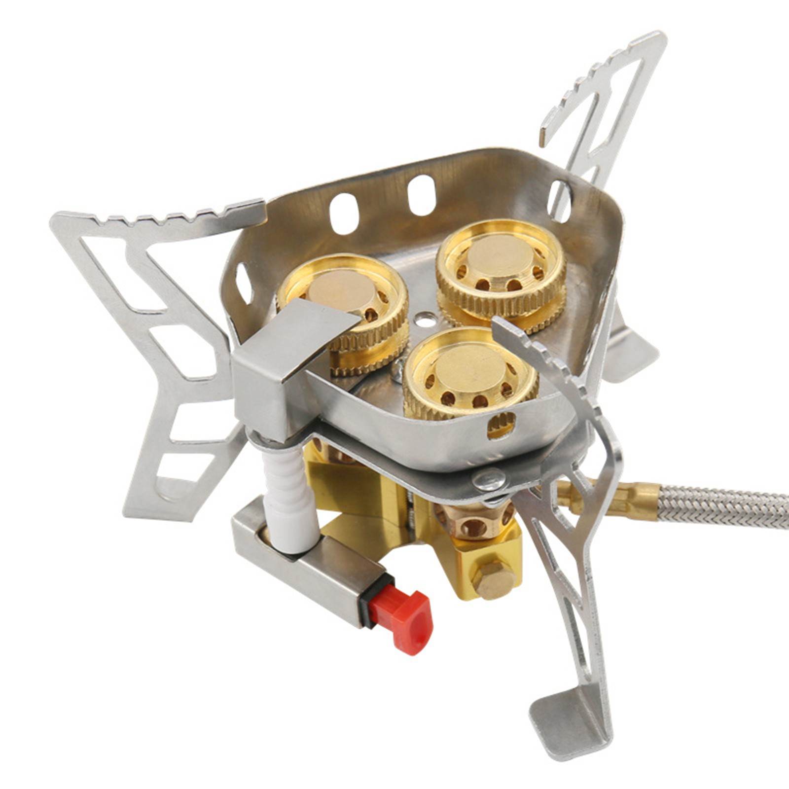 New 6800W Aluminum Alloy Outdoor Tourist Foldable Windproof Camping Gas Stove
