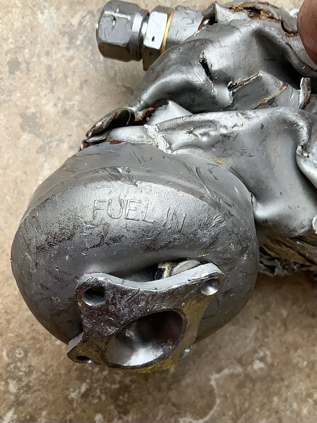 SR-71 Blackbird fuel/oil filter from the SR-71 Black Bird, No. 61-7970. Lot 1109