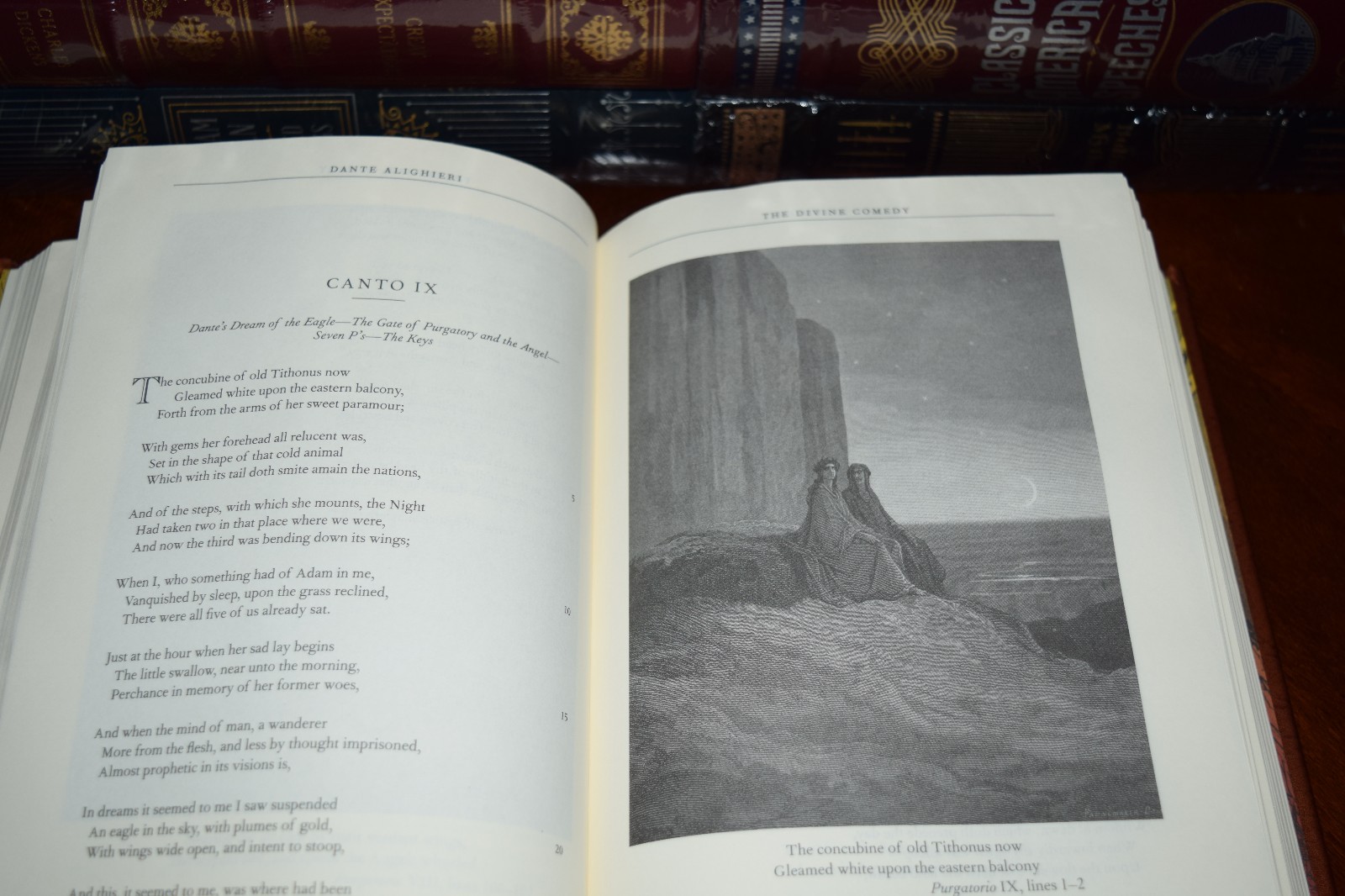 Divine Comedy by Dante Alighieri Illustrated New Leather Bound Deluxe