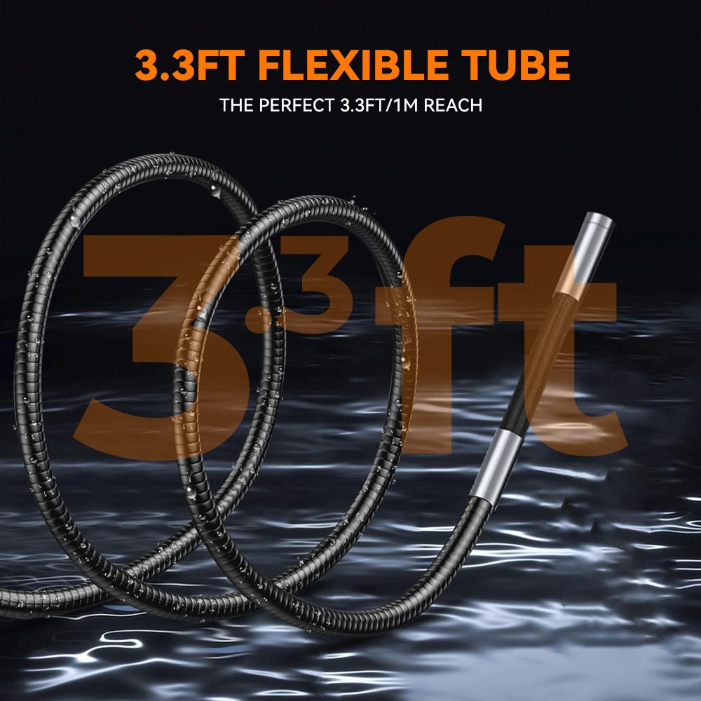 NEW SALE! 2-Way Articulating Borescope Camera w/ Light Endoscope 360° Inspection