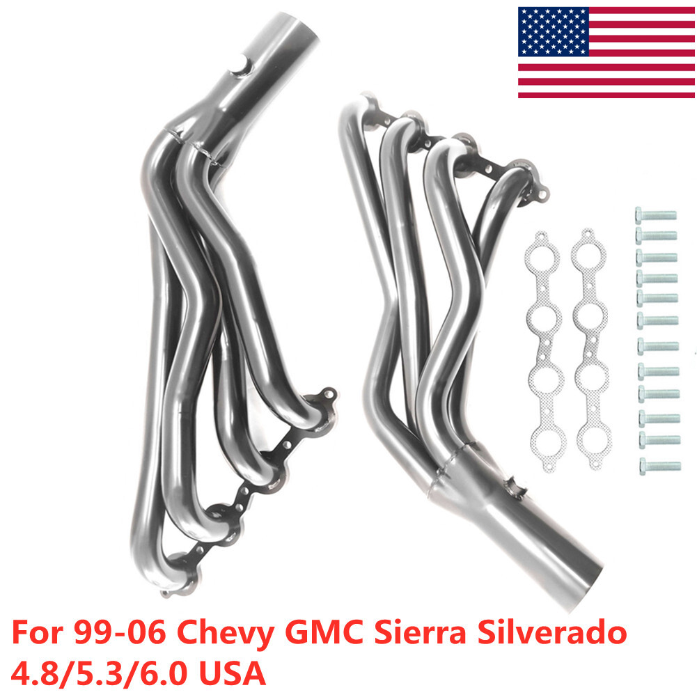 Long Tube Headers FIT 99-06 Chevy GMC Sierra Silverado 4.8/5.3/6.0 +