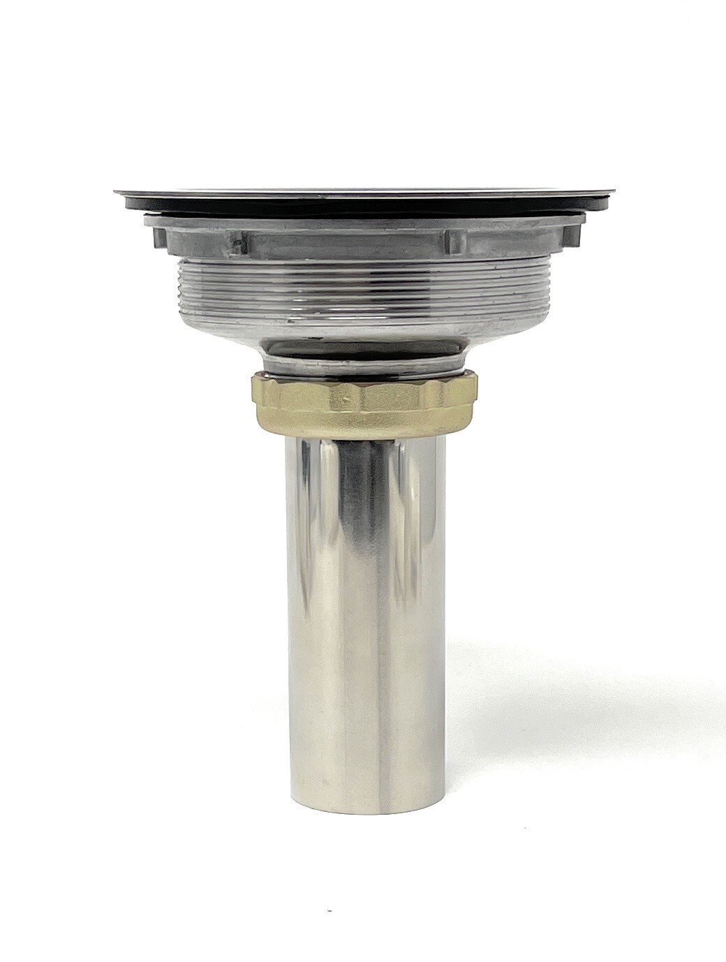 Stainless Steel Kitchen Sink Strainer with Flange , 1-1/2" x 3-1/2 - 4" Opening