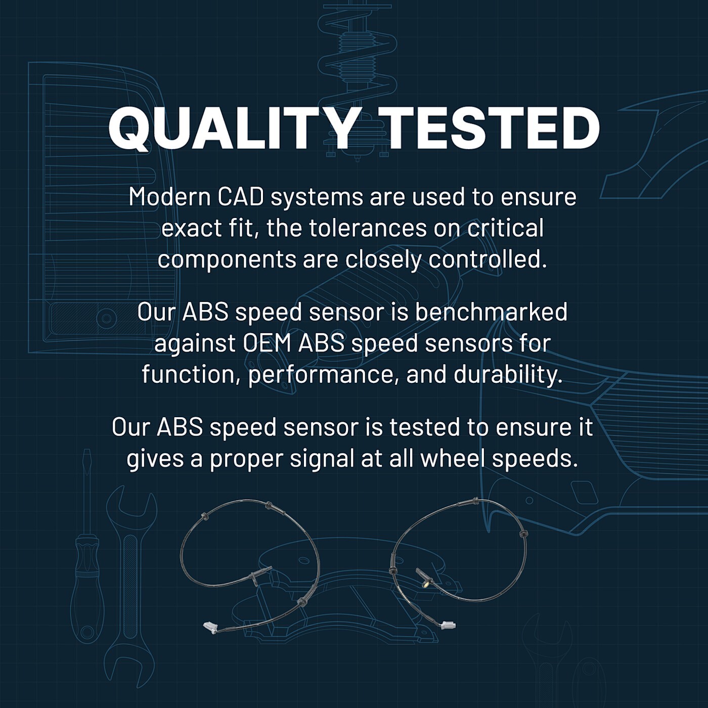 ABS Speed Sensor Set For 98-05 Lexus GS300 SC430 GS400 GS430 Front ALS696 ALS697