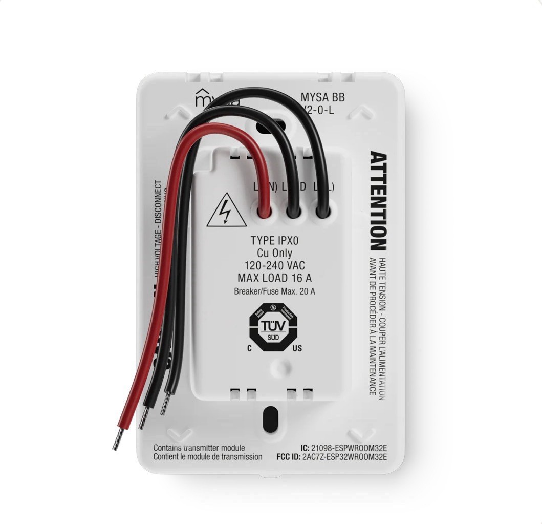 Mysa Smart Thermostat LITE - Line Voltage Electric Baseboard Heater Thermostat