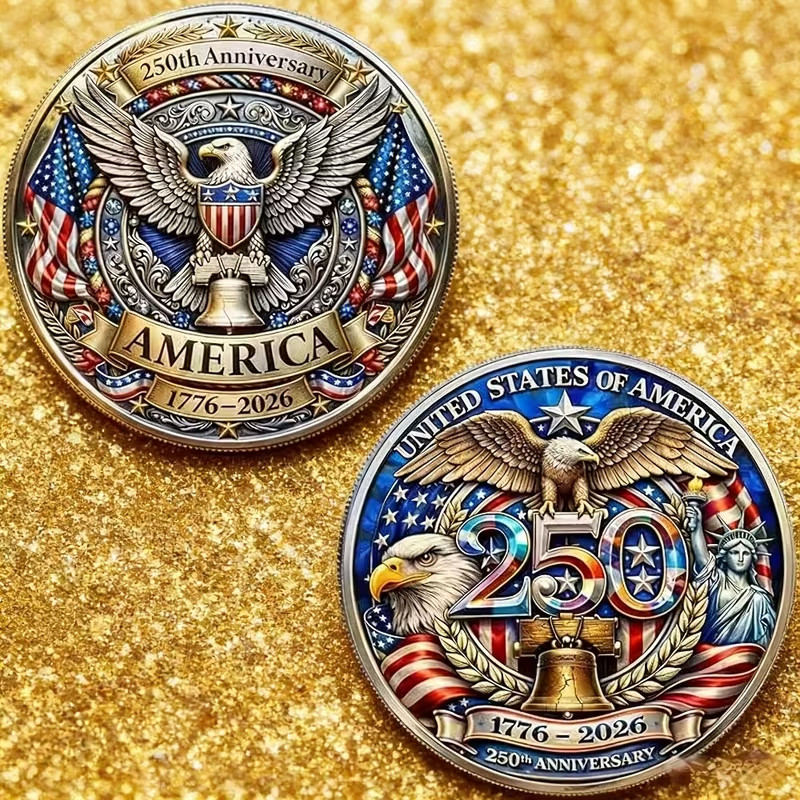American 250th Anniversary Commemorative Challenger coins, 1776-2026 Collectible