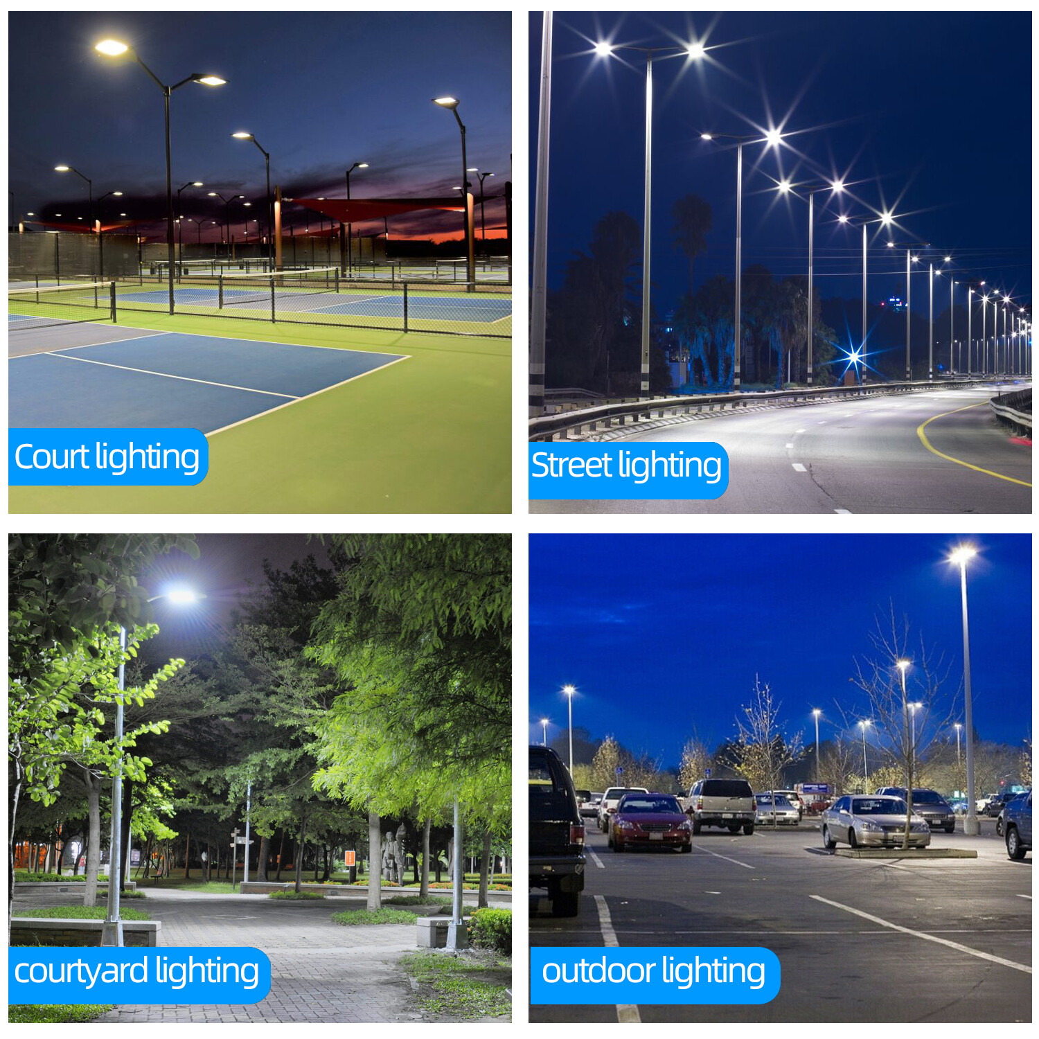 LED Parking Lot Lights 200W 300W Module Street Pole fixture Shoebox Area Light