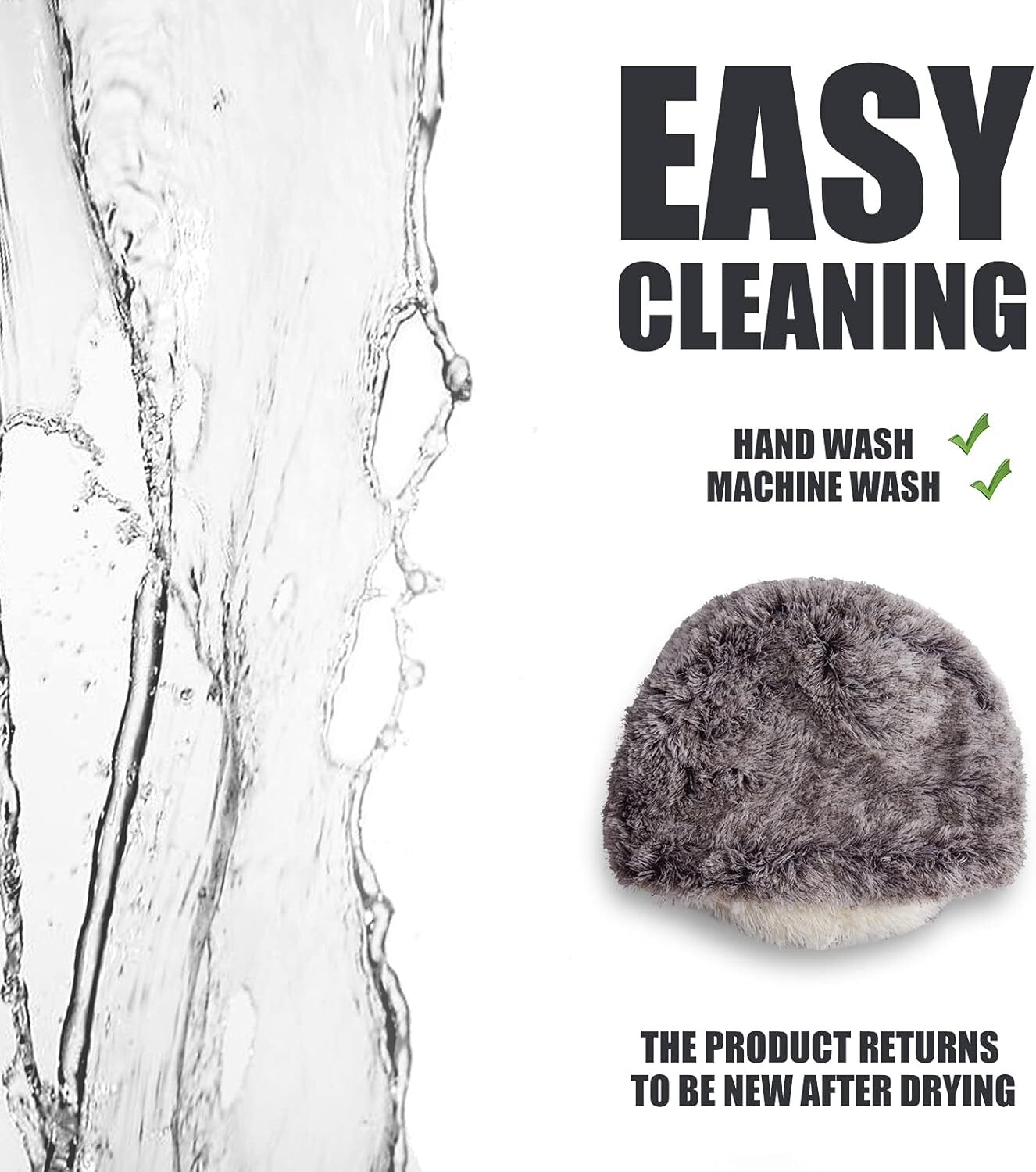 Cat Bed Round Plush Fluffy Hooded Cat Bed Cave Soothing Pet Beds Small 16in*16in