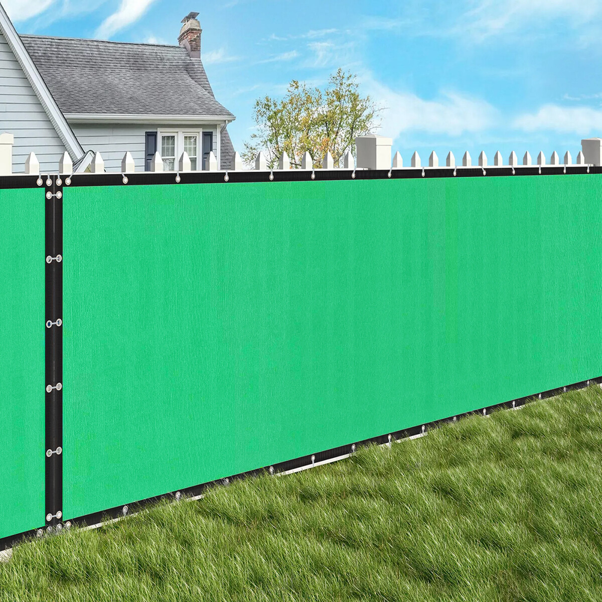 6ft x 50 Privacy Fence Screen Garden Yard Windscreen Mesh Shade Cover Green