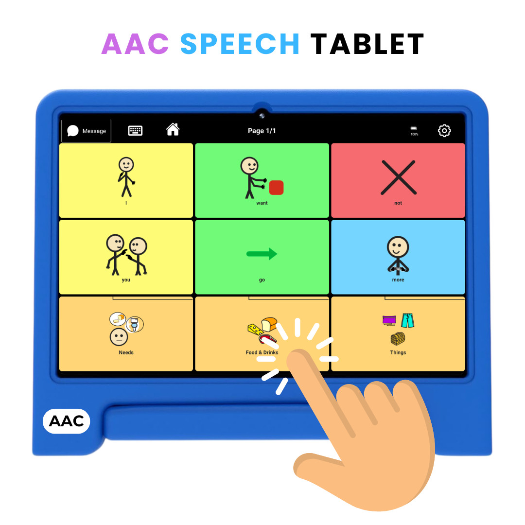 AAC Device For Autism & Speech Therapy, Nonverbal Communication Tablet, ABA, TTS