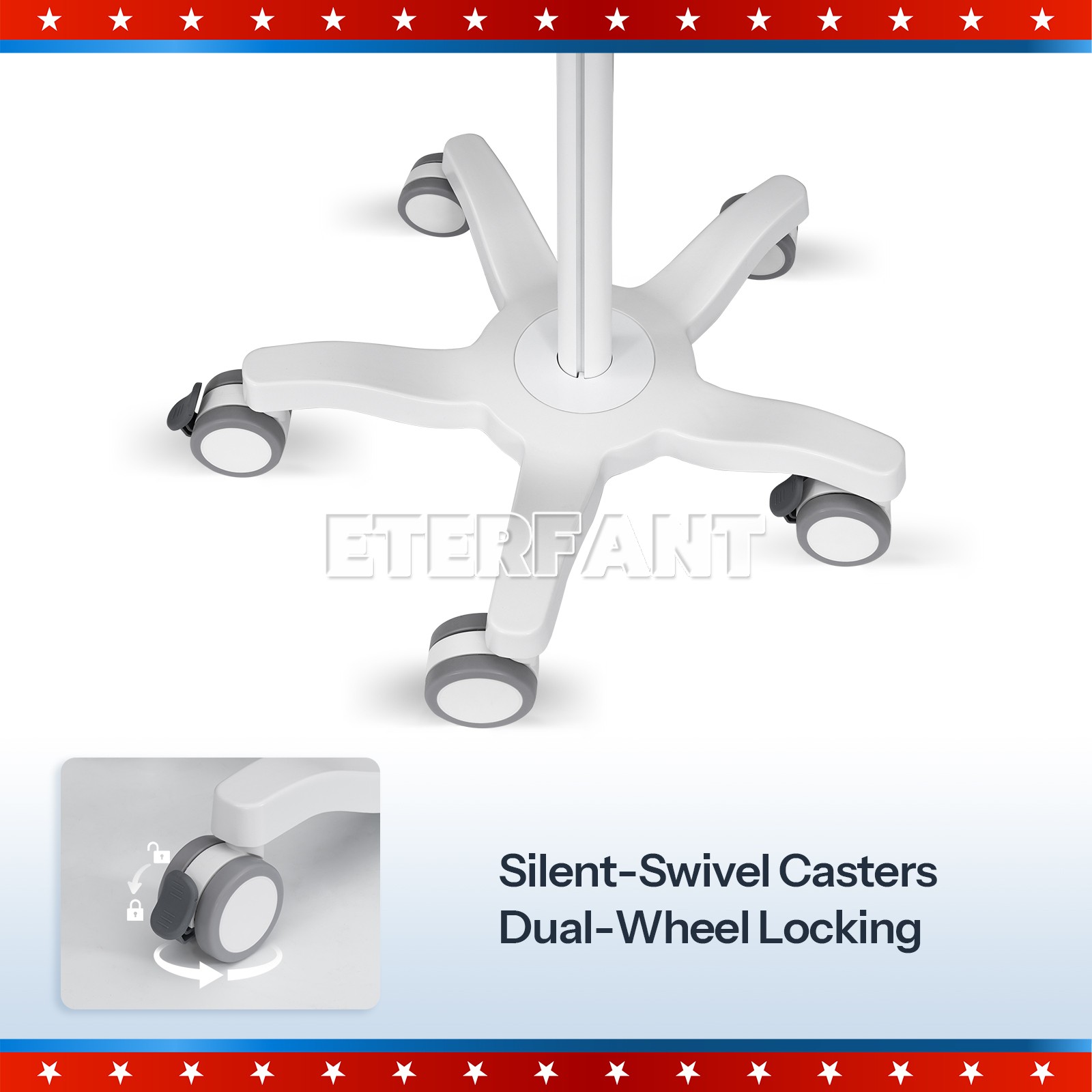 Dental Medical Mobile Trolley Cart for Ultrasound Imaging Scanner Trolley US