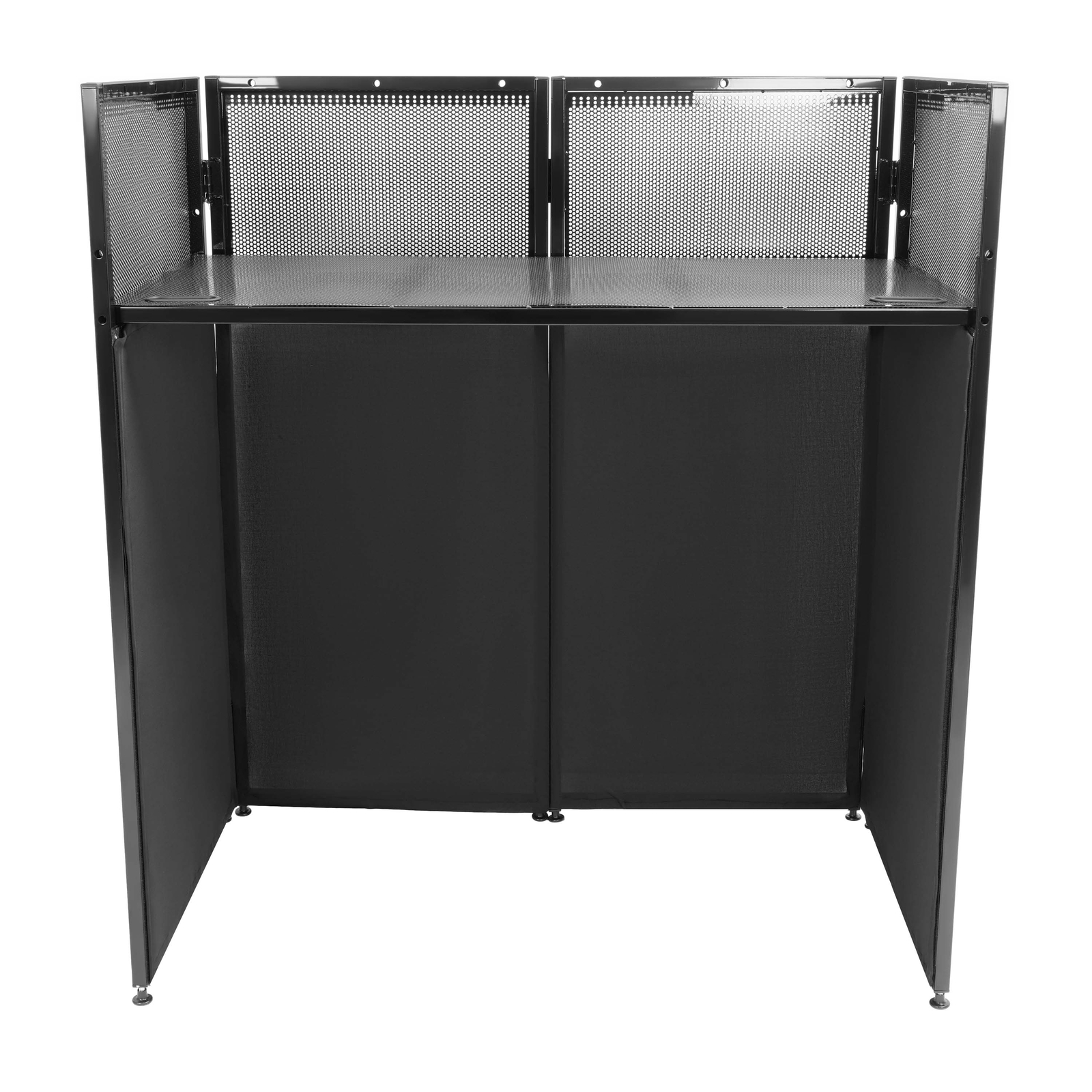 DJ Table Station Adjustable Booth Facade + Flat Table w/Travel Bag 20x40x45"