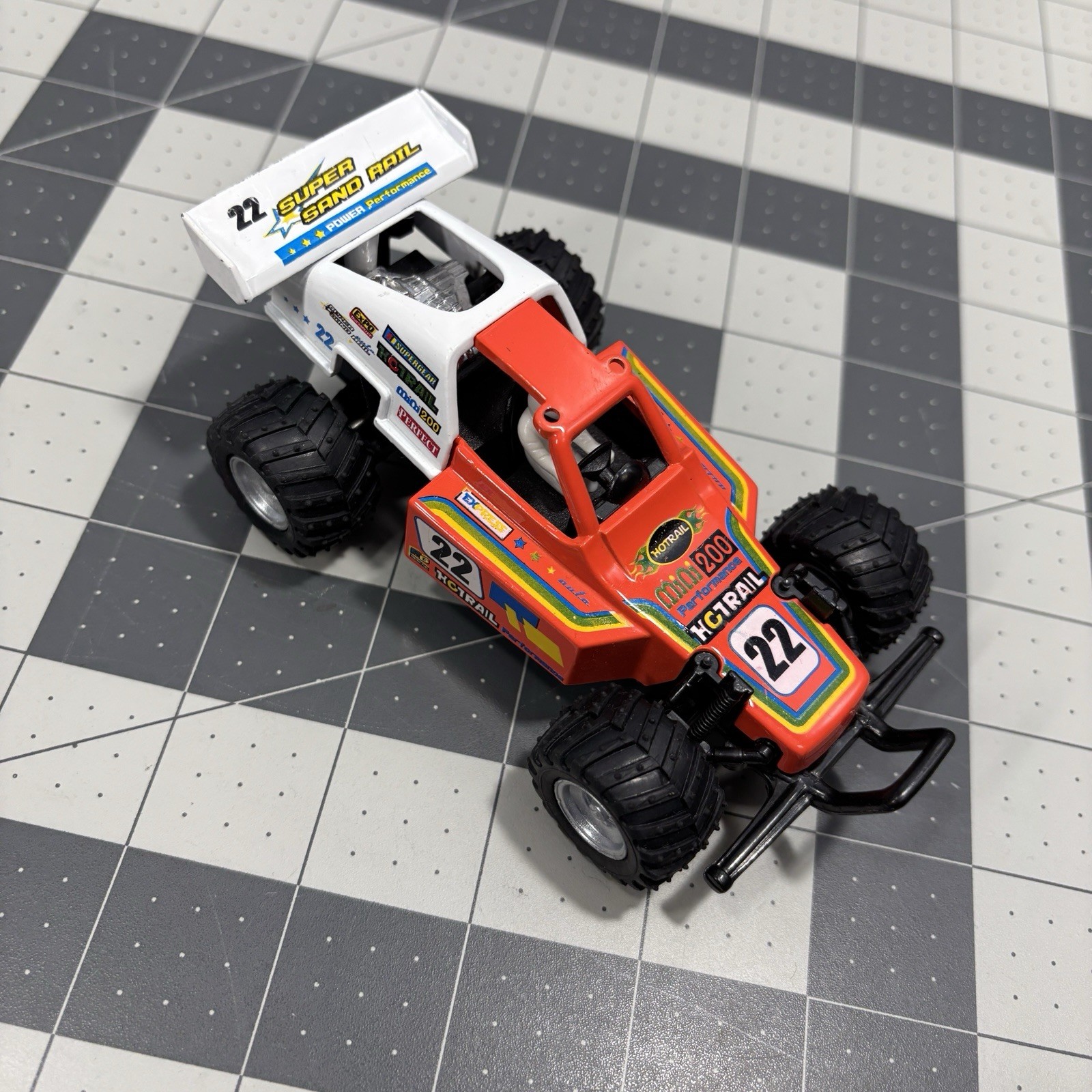 Racer Pullback Diecast Buggy Vehicle #22 HotRail Performance Kinsfun Toy 2014