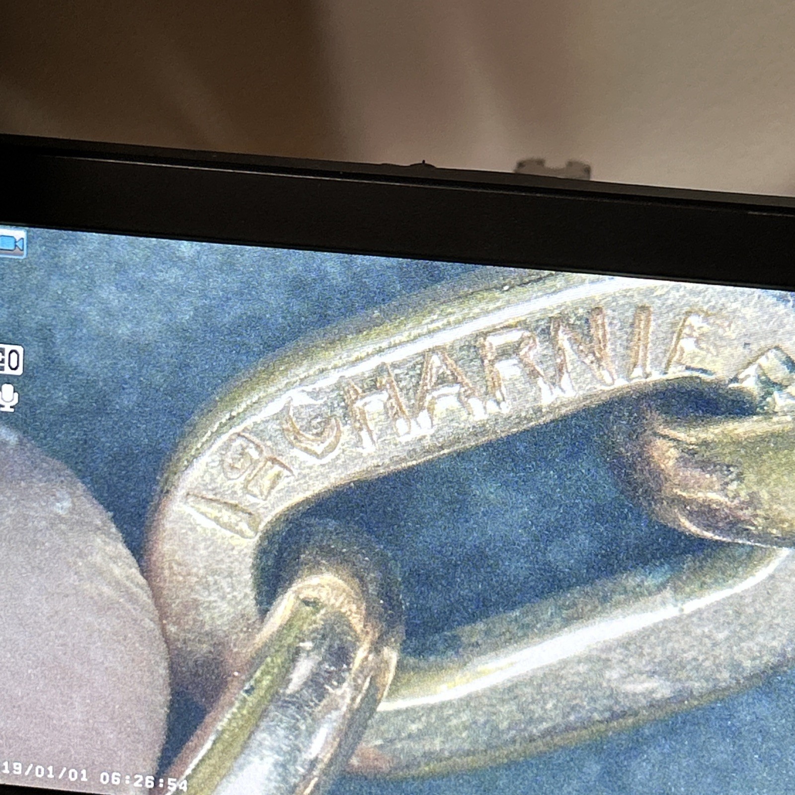 Vintage London FM Fob 9ct 375 Solid Gold Onyx Wax Seal GF Charnier Watch Chain