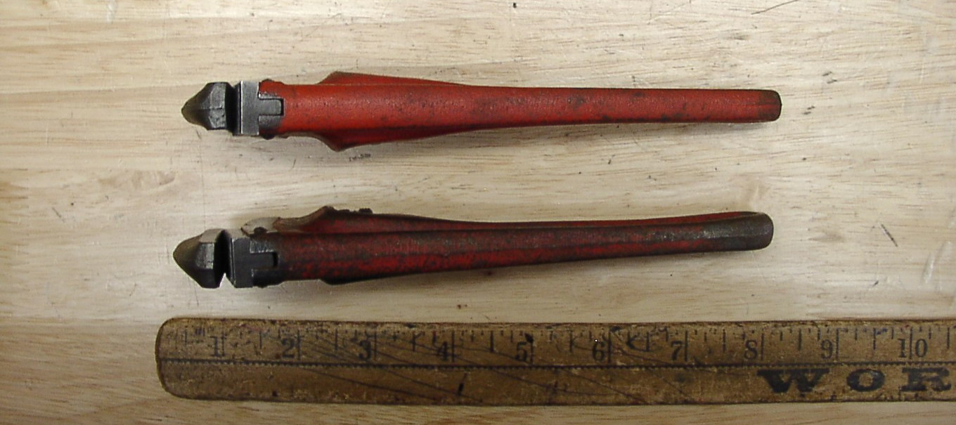 2 Vintaga USA Ridgid 8" Heavy Duty Pipe Wrenches,XLINT Jaws,W/Smooth Operation