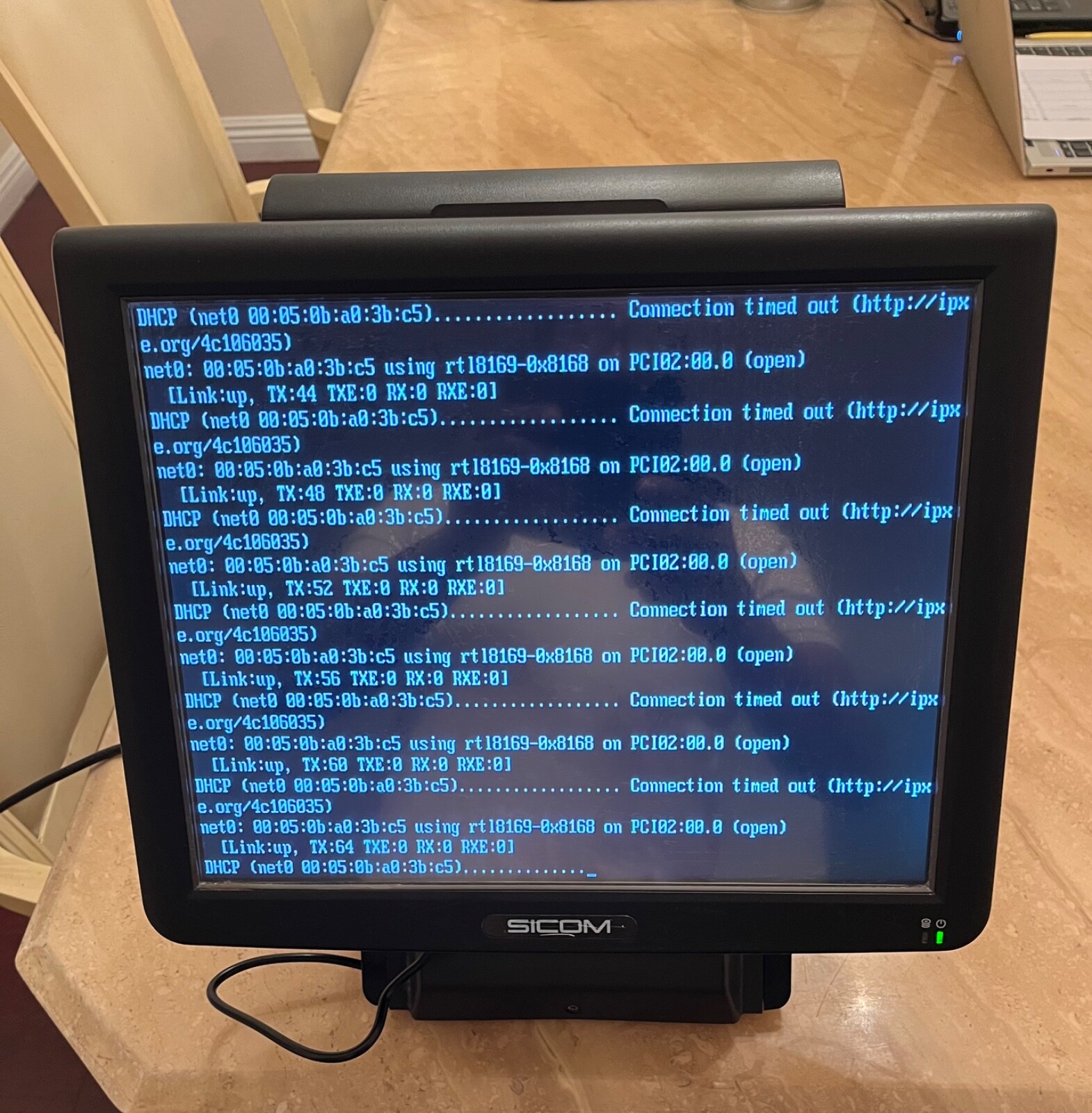 Sicom SL20 POS Terminal Register with Rear Display 2100-00 3LEP33500460