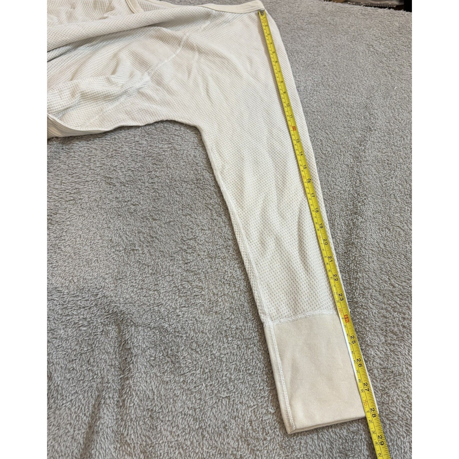 Triple Aught Design TAD Merino Wool Waffle Knit Thermal Shirt Mens L Made USA