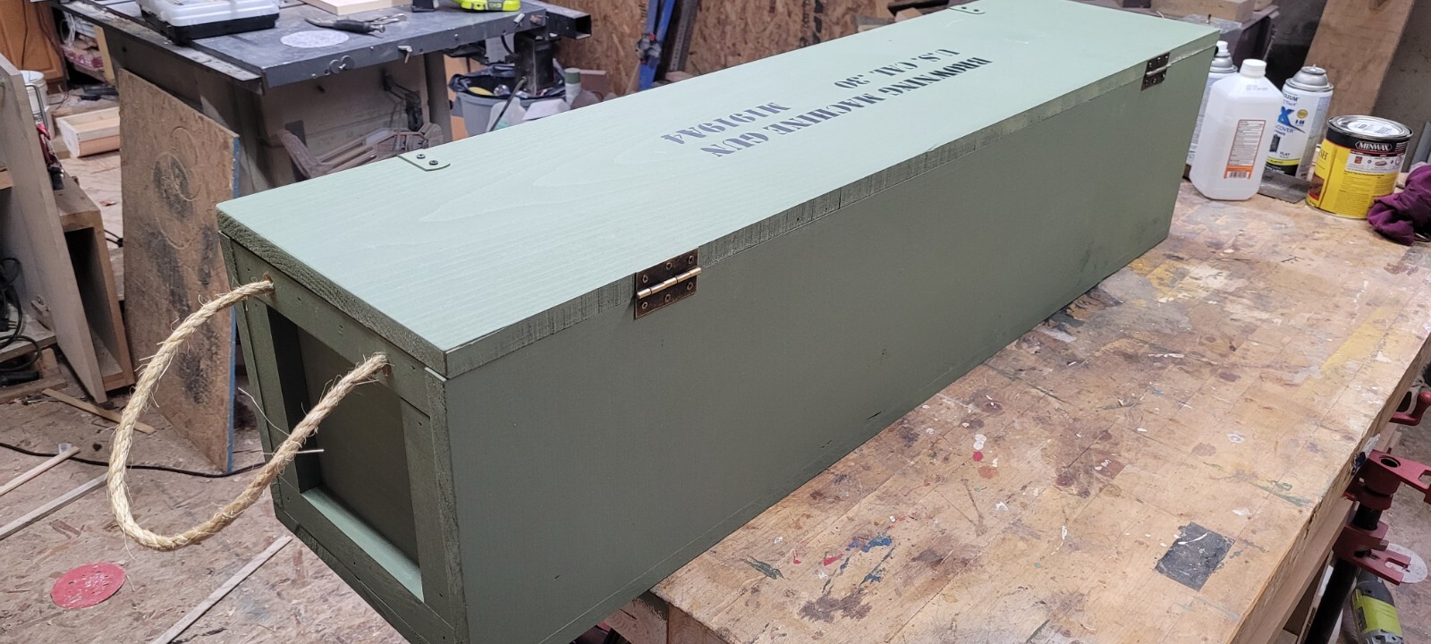 M1919A4 transit case/ wooden crate
