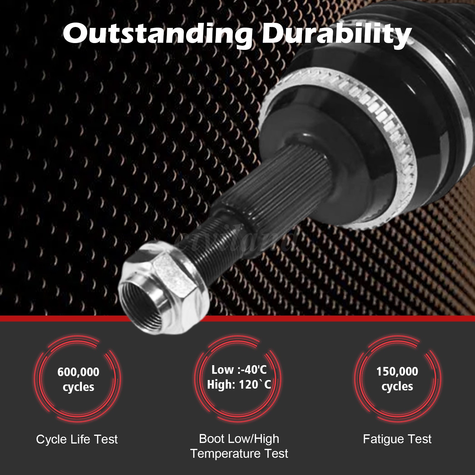 CV Half Shaft Axle For 2004-07 Toyota Highlander FWD Front Driver and Passenger