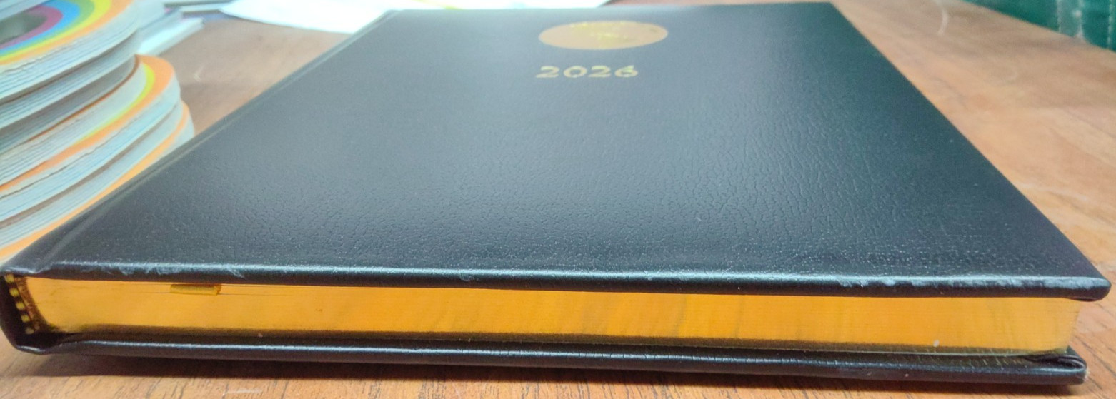 Amex Black Leather Executive Appointment 2026 Planner Book