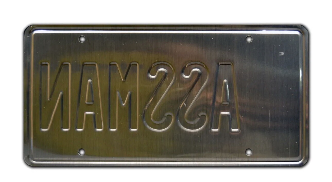 Seinfeld | Cosmo Kramer's Impala | ASSMAN | STAMPED Replica Prop License Plate