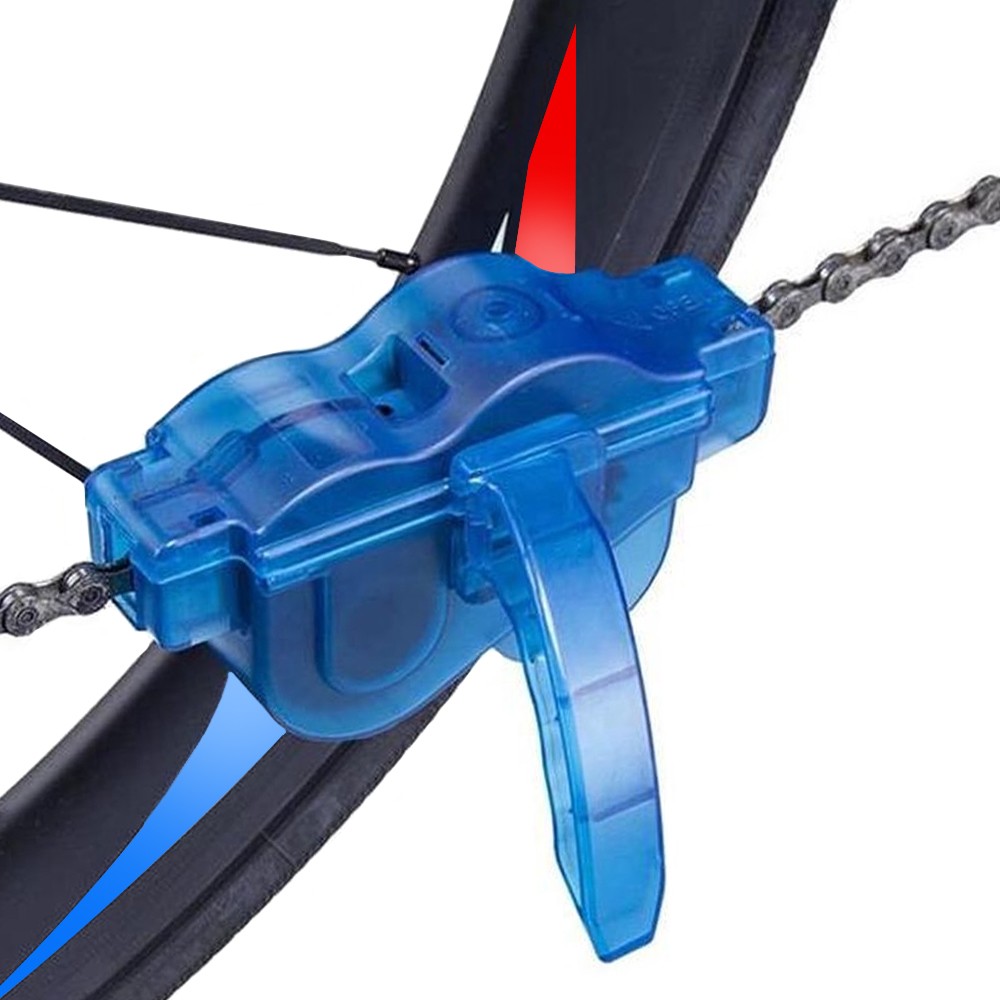 Bike Chain Gear Cleaning Tool Scrubber with Rotating Brushes Cleaner Set