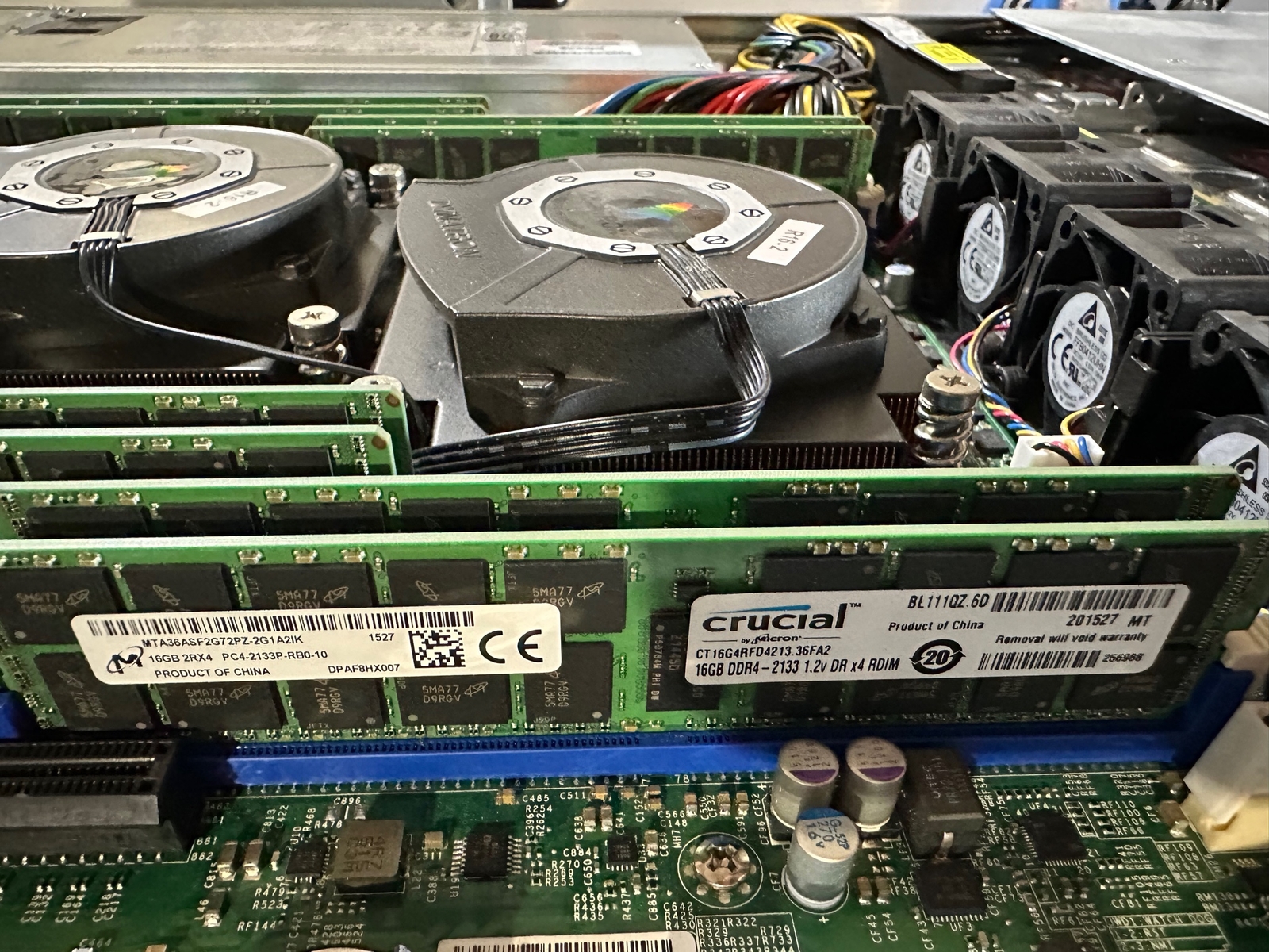 SUPERMICRO 813M-4 Server w/ 4x 4TB HDD WD40EFRX RED NAS 6018R-MT 8x 16GB