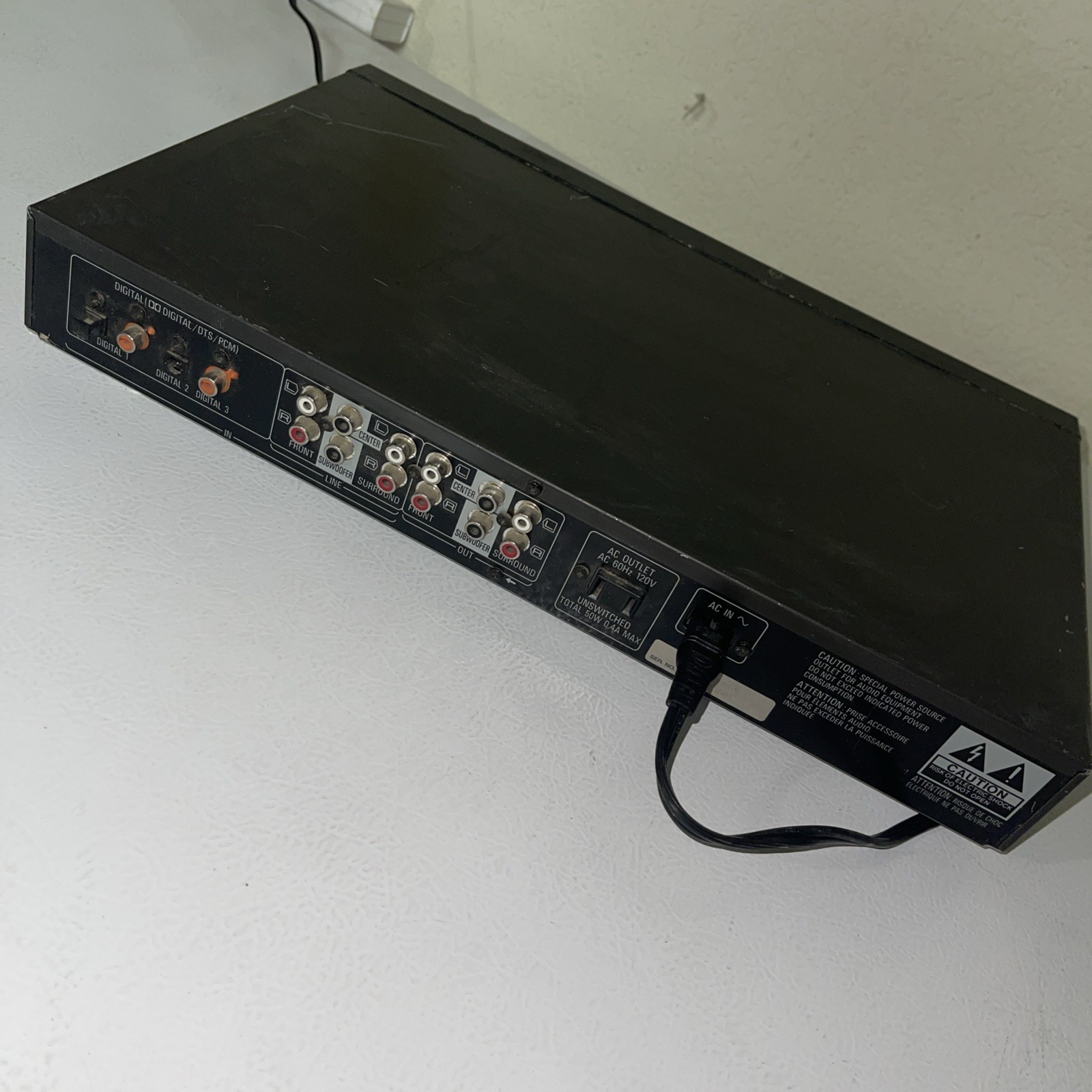 Technics SH‑AC500D Digital Signal Processor –Dolby Digital / Surround Sound Used