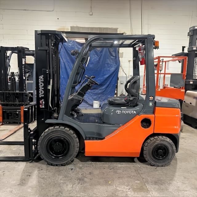 2021 Toyota 8FDU25 5000lb Used Diesel Forklift Triple Mast Sideshift 6243 Hours