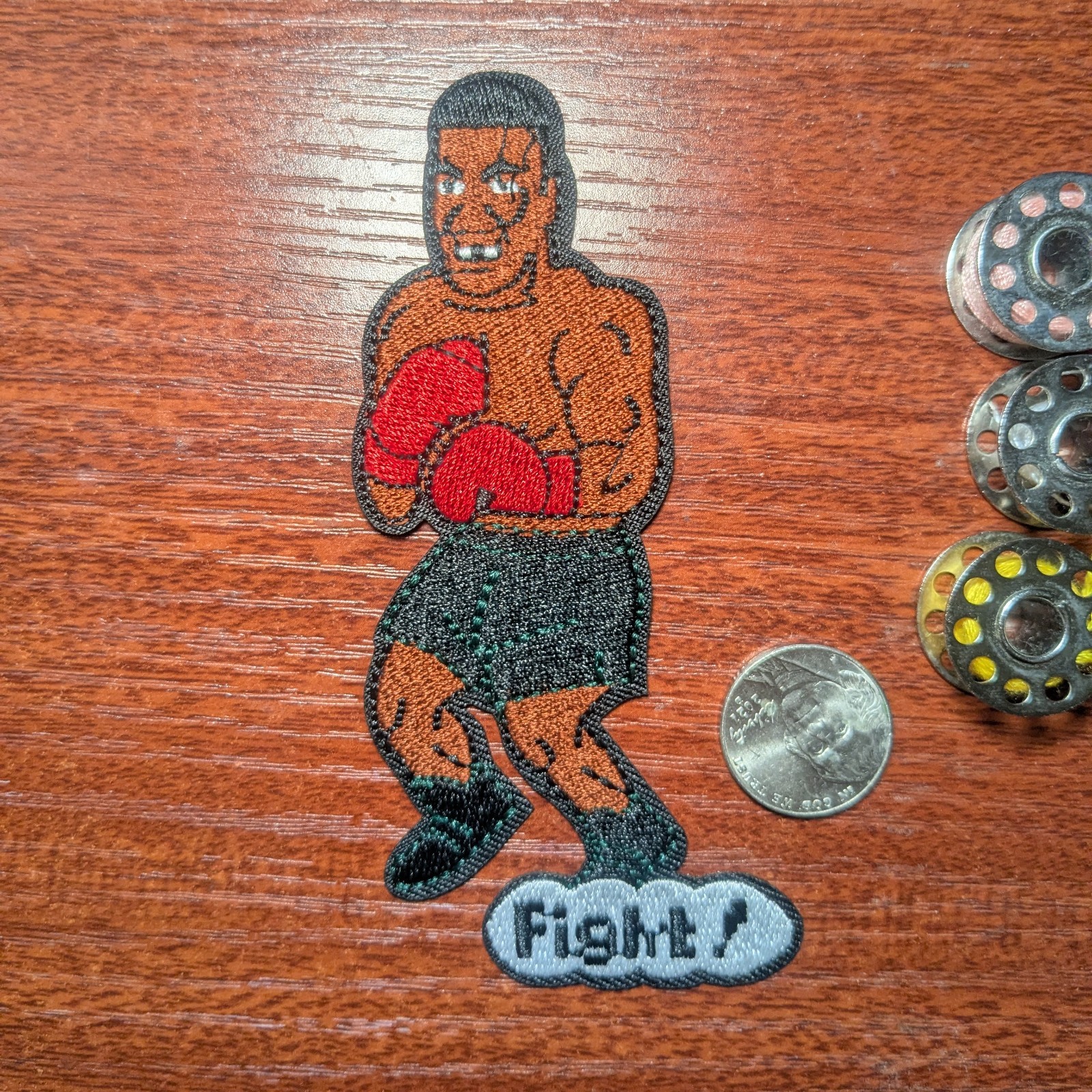 Mike Tyson Patch NES Punch Out Retro Gaming Boxing Embroidered Iron On 4.5x2.25"