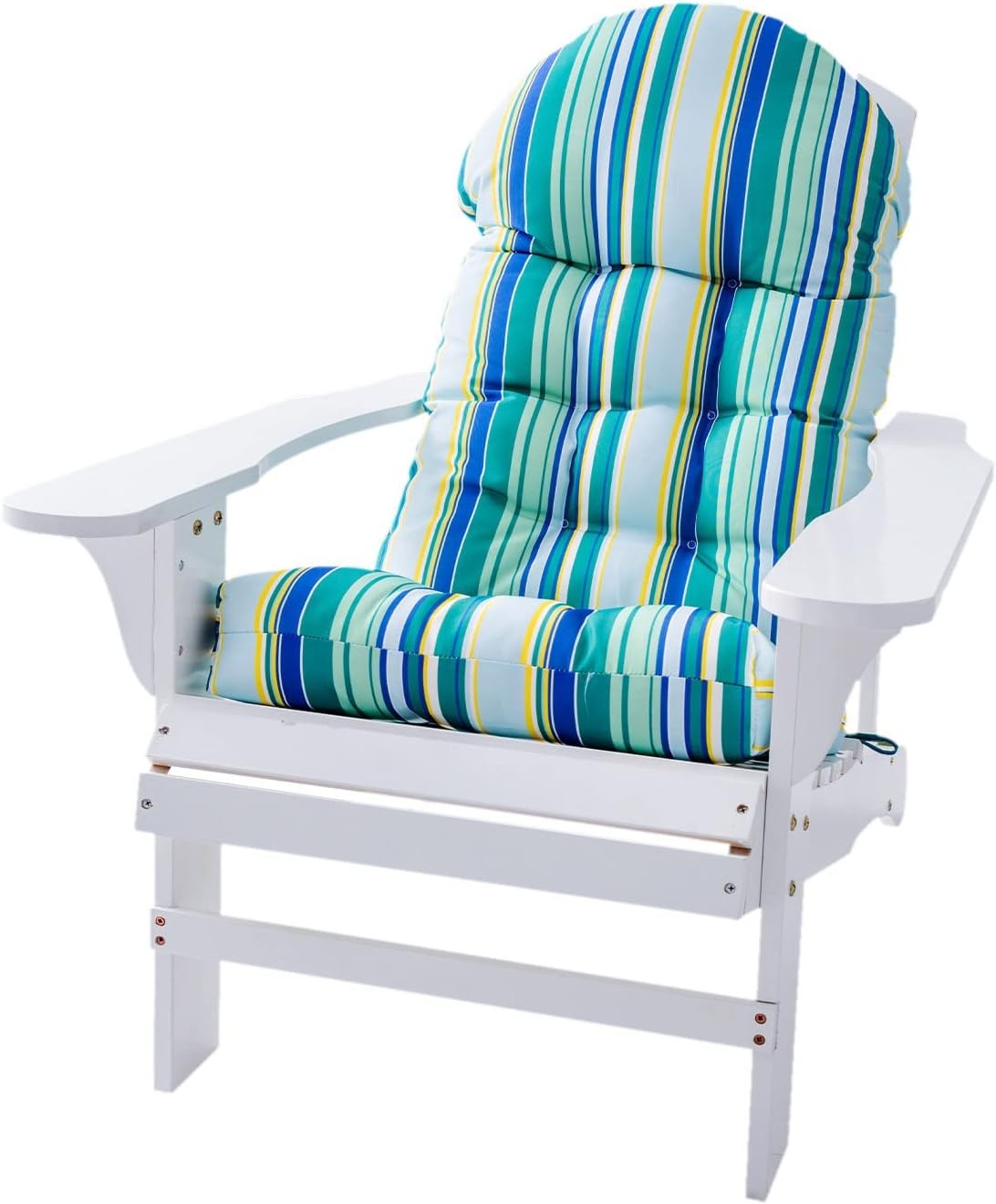 Weather Resistant Adirondack Chair Cushions Set of 2 High Back Rocking Chair