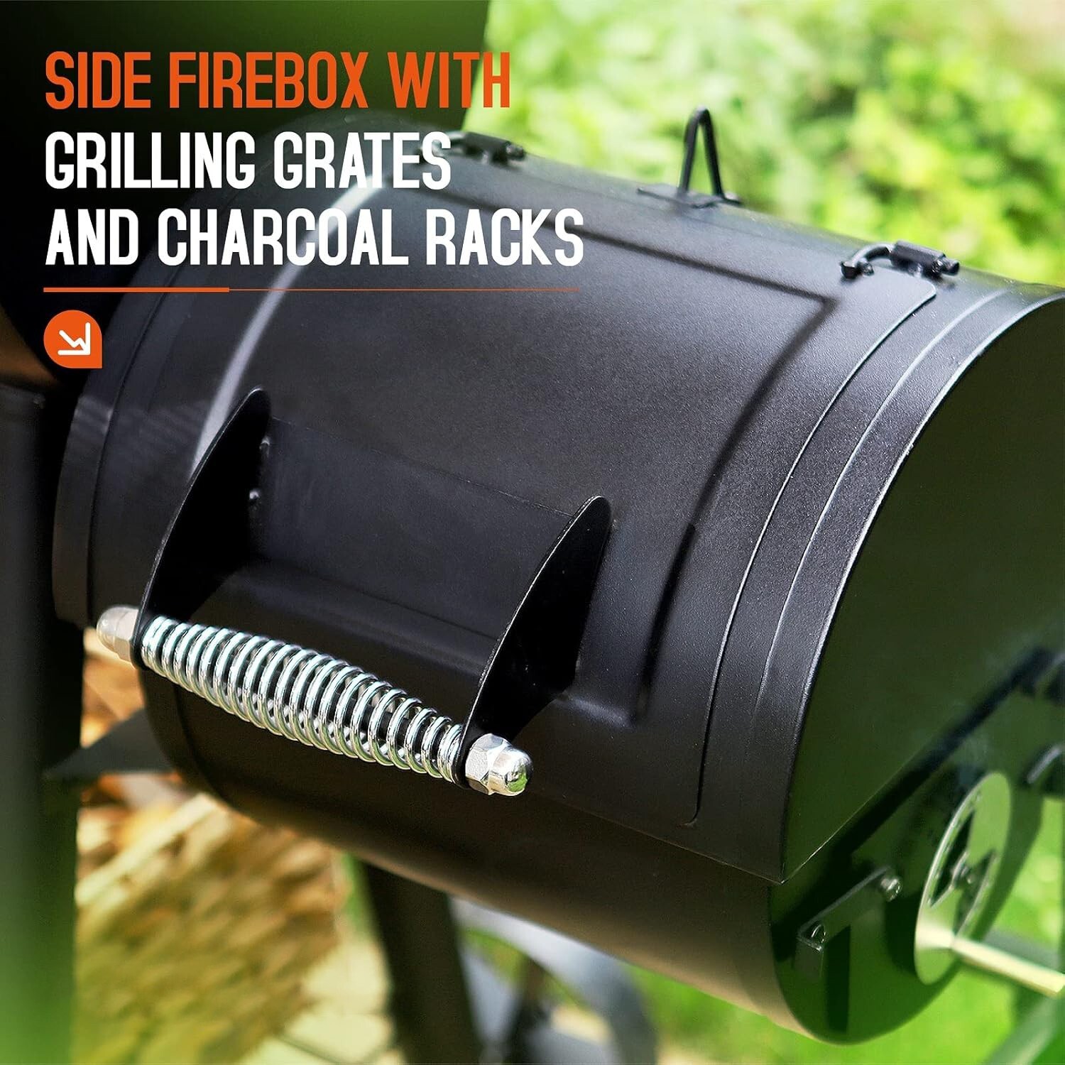Outdoor Charcoal Grill Offset Smoker Charcoal Barbecue Grill Patio Camping BBQ